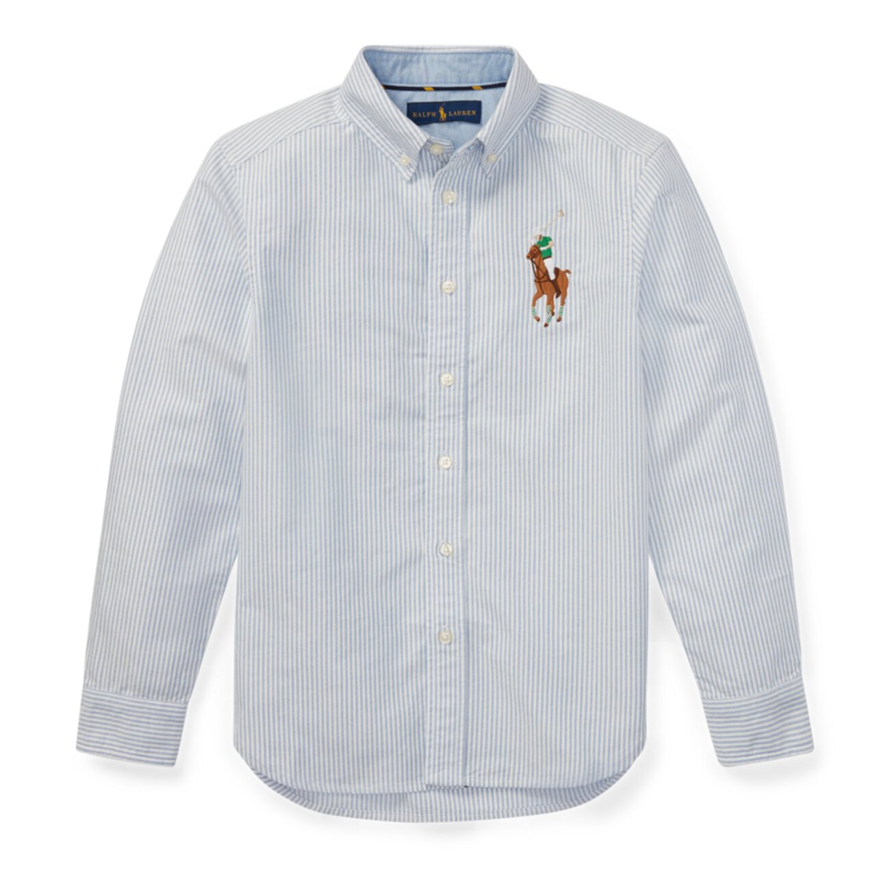 Оксфордская рубашка в полоску Big Pony Ralph Lauren