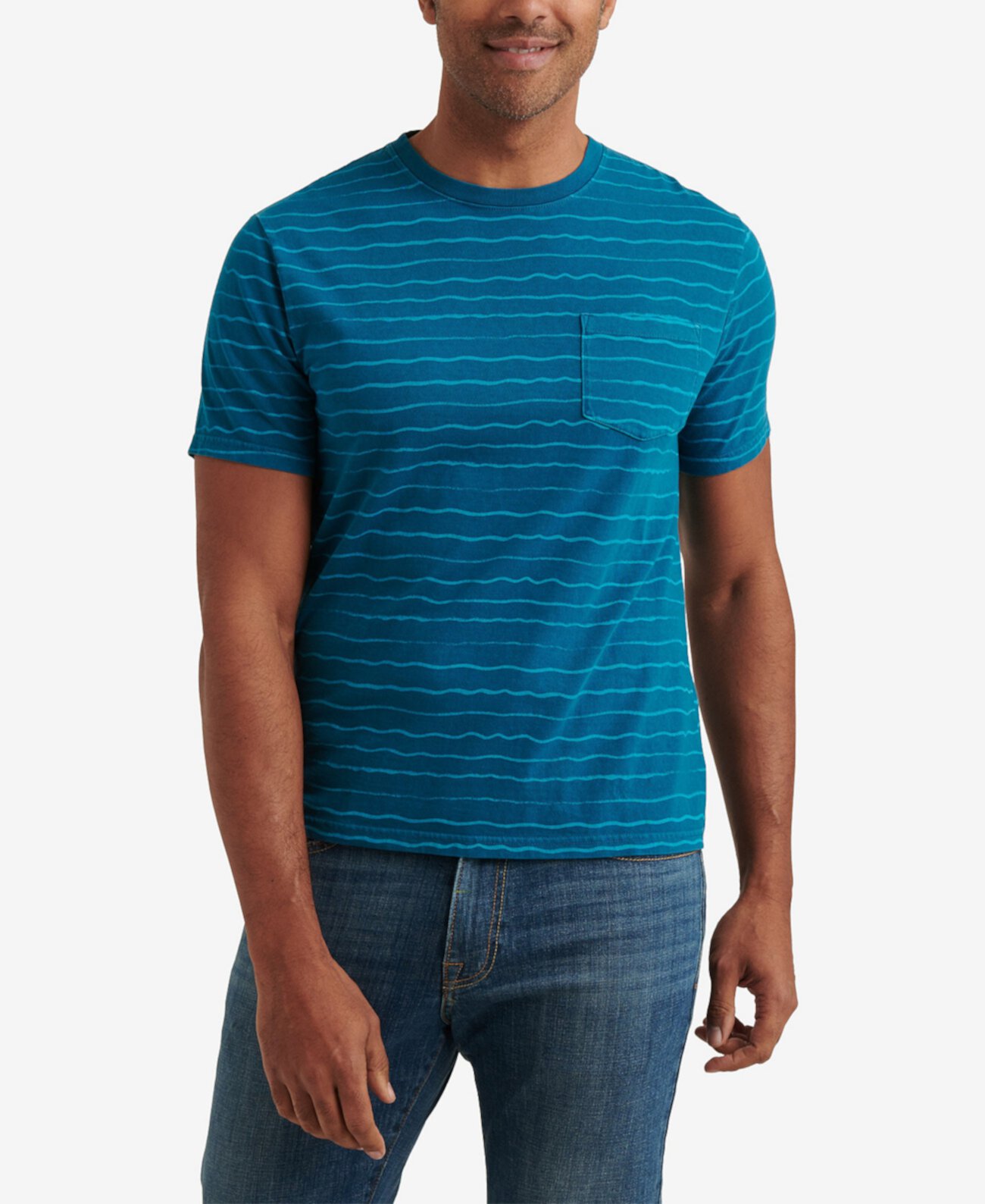 Мужская футболка с круглым вырезом и короткими рукавами в полоску Sunset Wave Lucky Brand