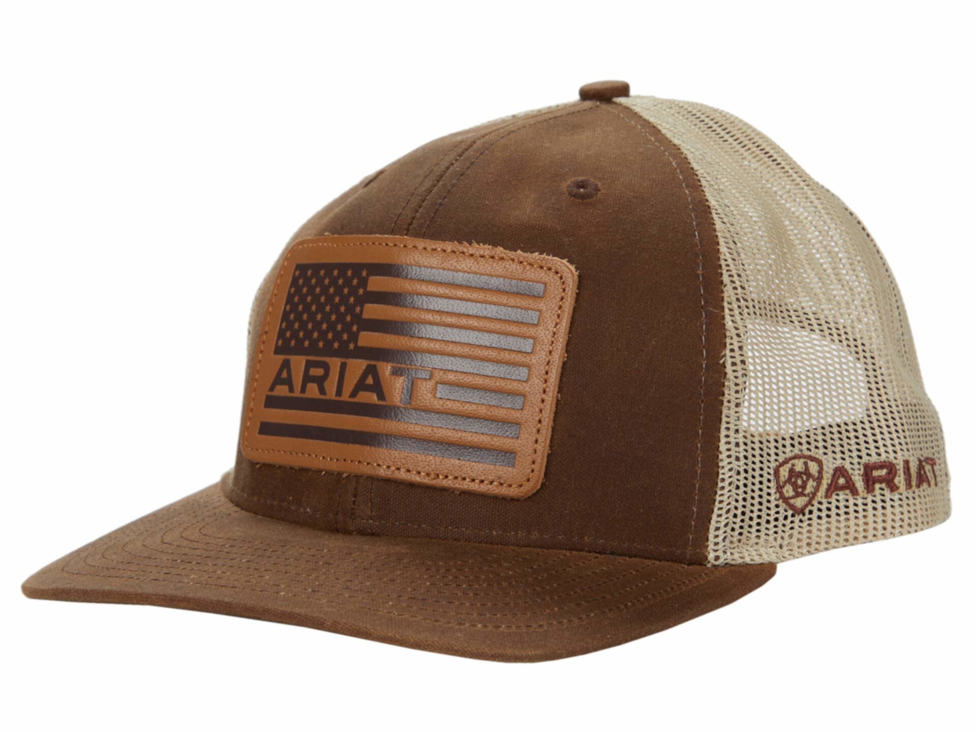 Brown cap. Бейсболка Browning Safety 3d one Size. Leather Flag.