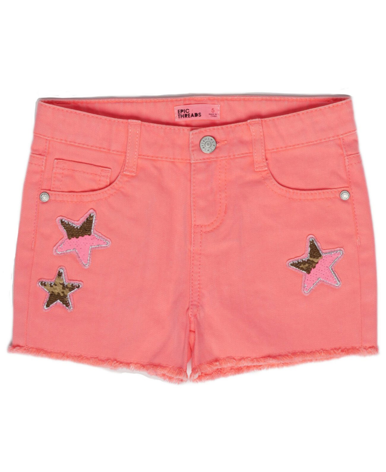 Короткие джинсовые шорты от Little Girls Star Epic Threads