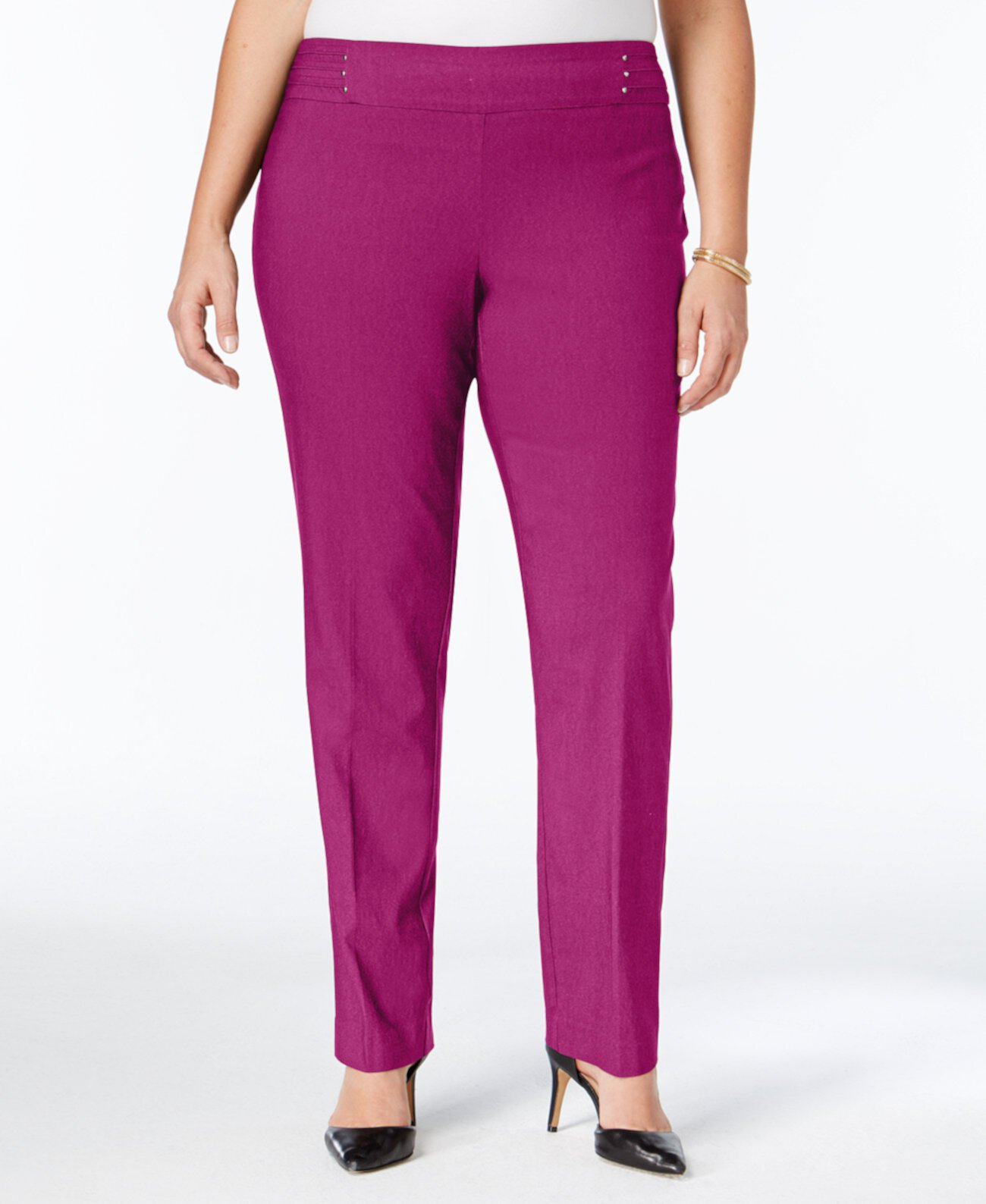 Плюс и миниатюрные узкие брюки с широкими штанинами, созданными для Macy's J&M Collection
