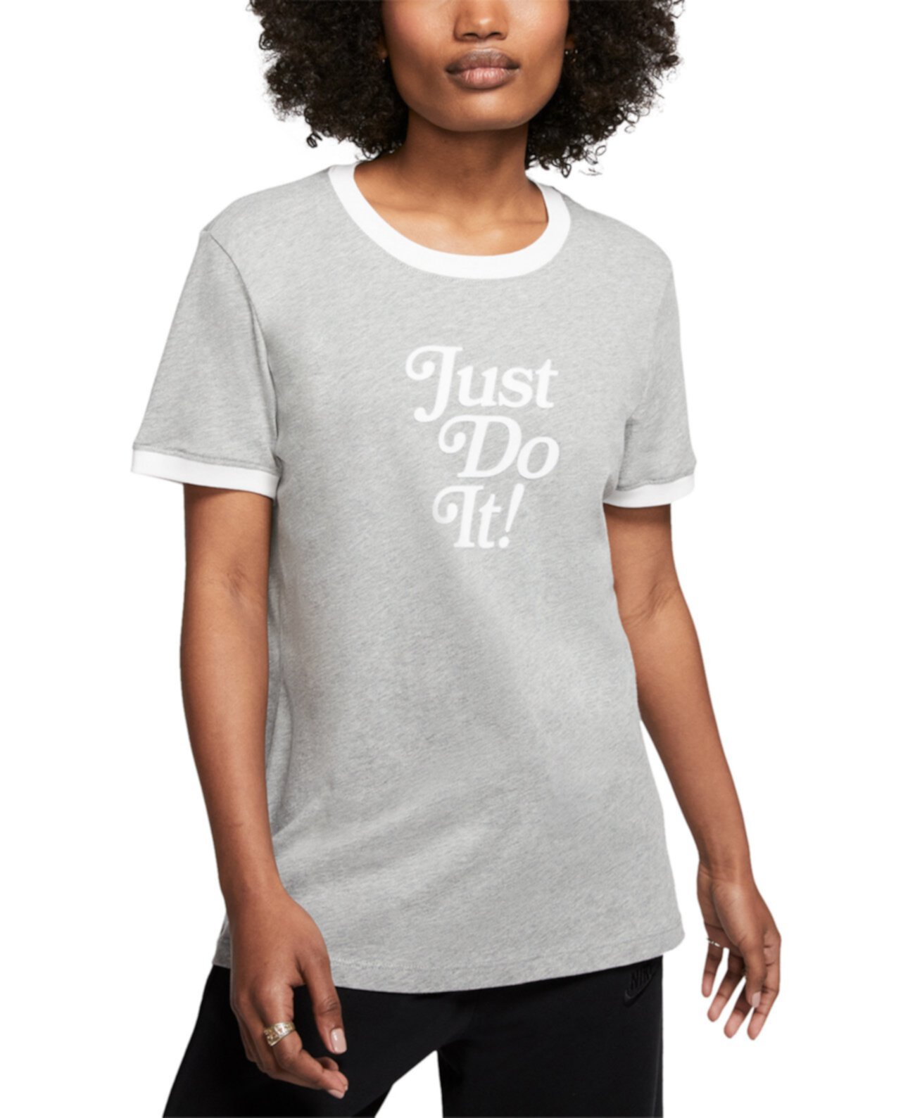 Женская хлопковая футболка Just Do It Ringer Nike