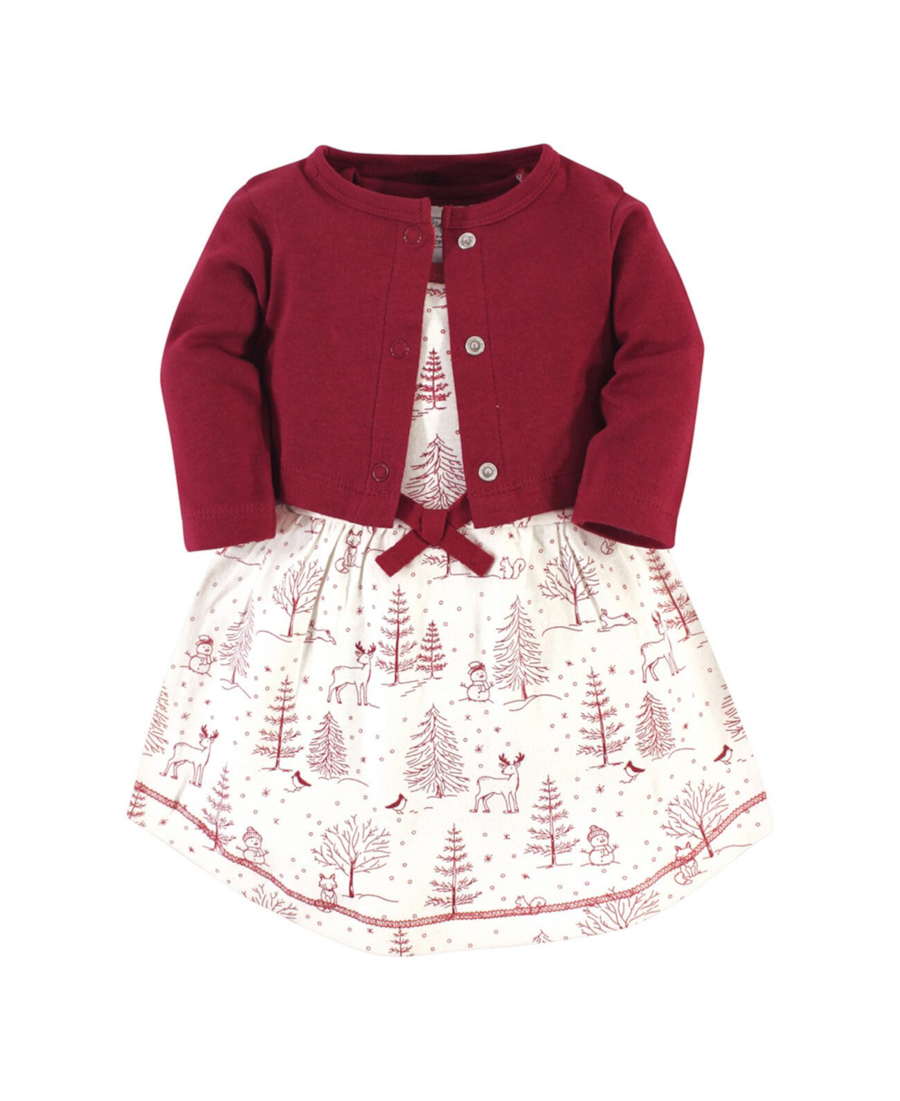 Комплект платья и кардигана для маленьких девочек Touched by Nature