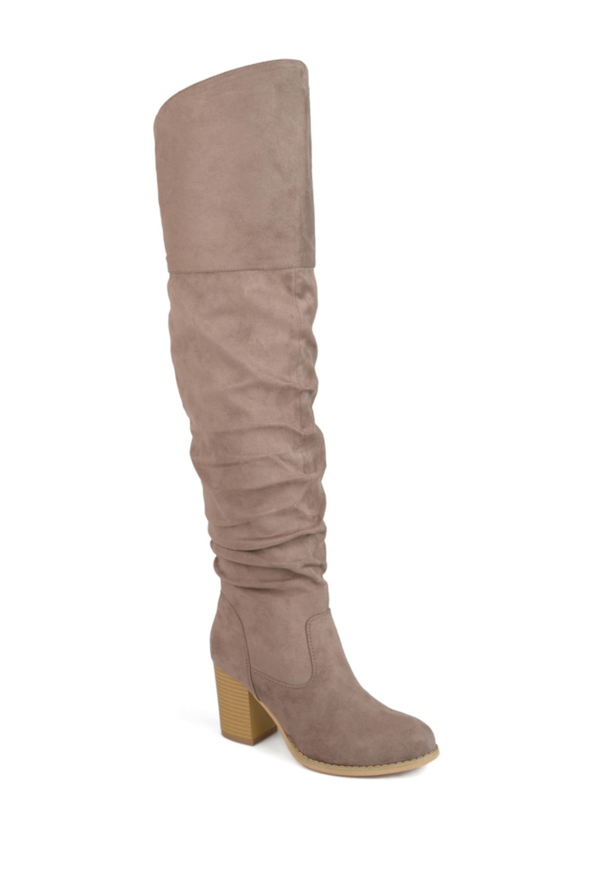 Kaison Ruched Tall Boot - очень широкий теленок Journee Collection