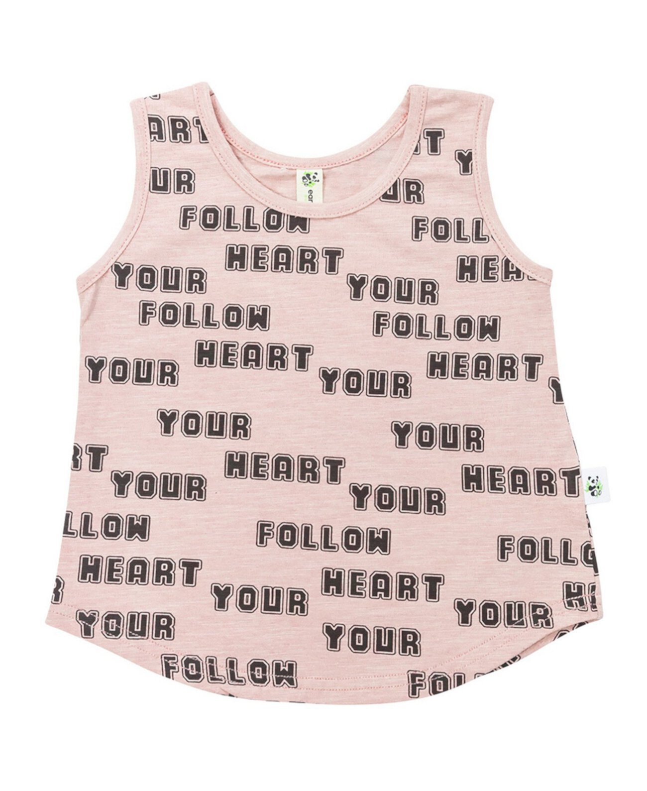 Майка для девочек из органического хлопка Follow Your Heart Earth Baby Outfitters