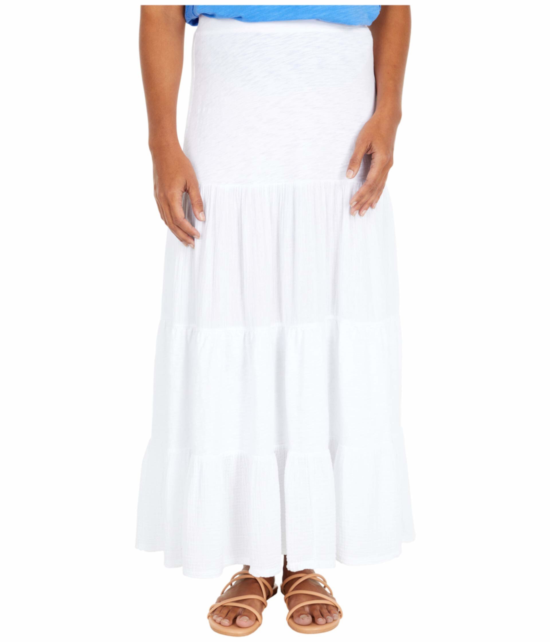 Тяжелая юбка-макси Sier Jersey с марлевыми вставками Mod-o-doc