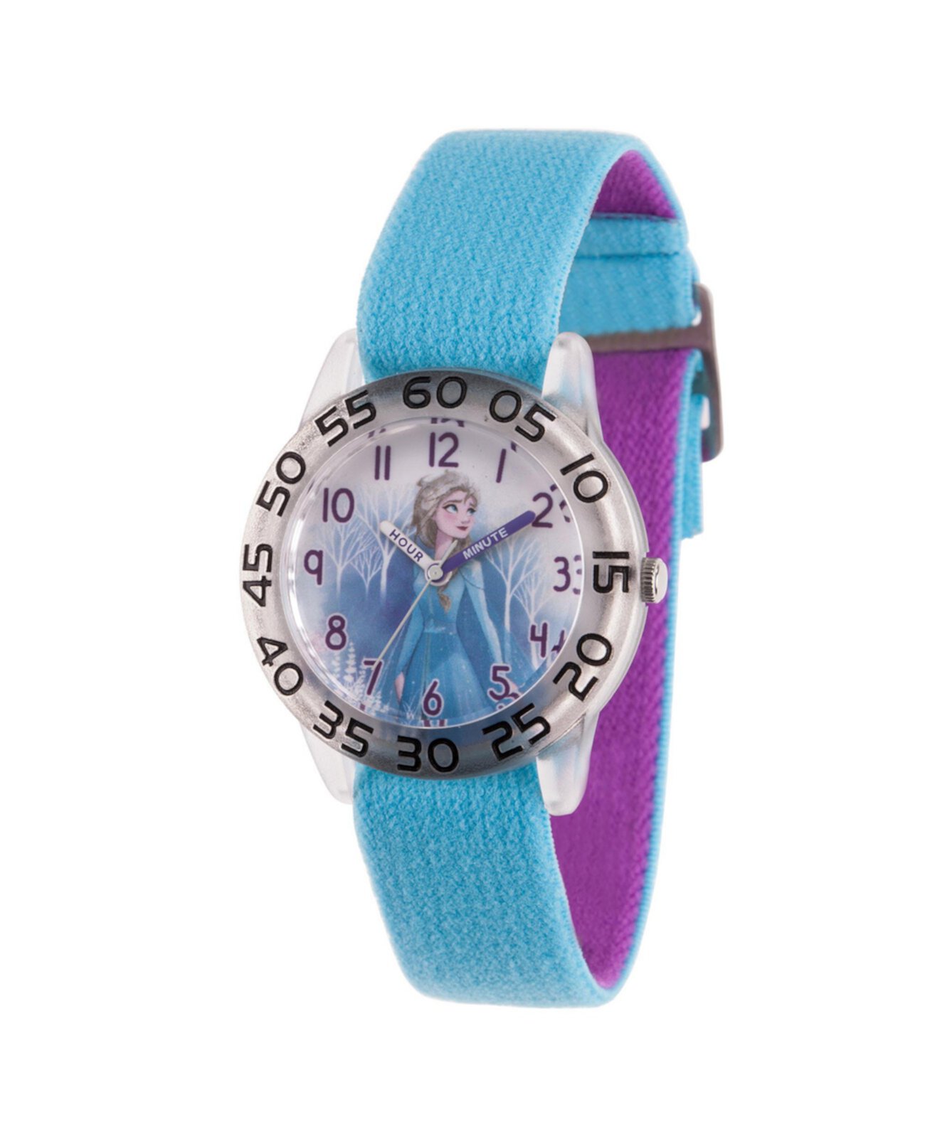Часы для учителей времени из прозрачного пластика для девочек Disney Frozen 2 Elsa, 32 мм Ewatchfactory
