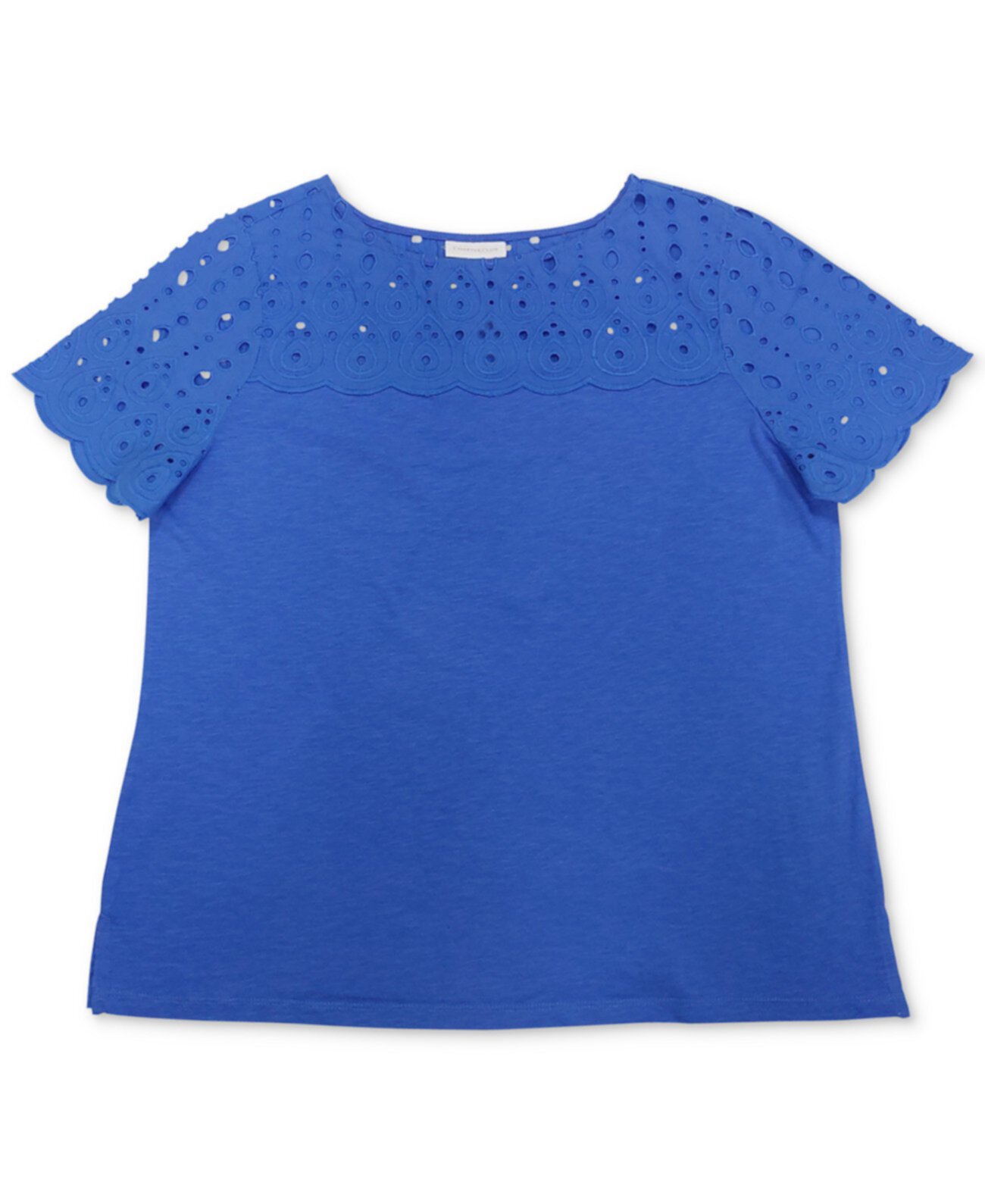 Petite Cotton Eyelet Top, Created for Macy's Charter Club