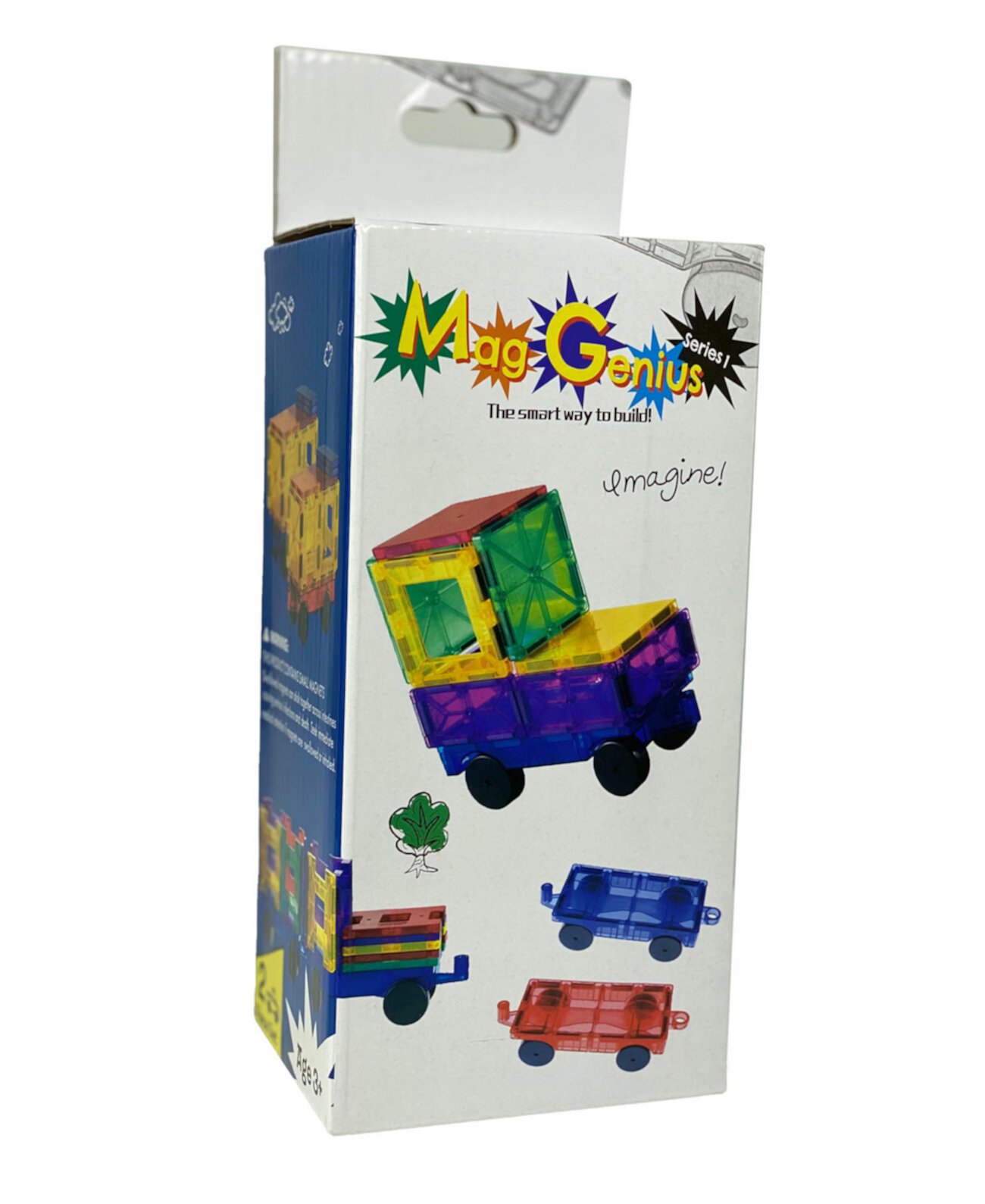 Набор магнитных автомобильных игрушек из 2 предметов Mag-Genius