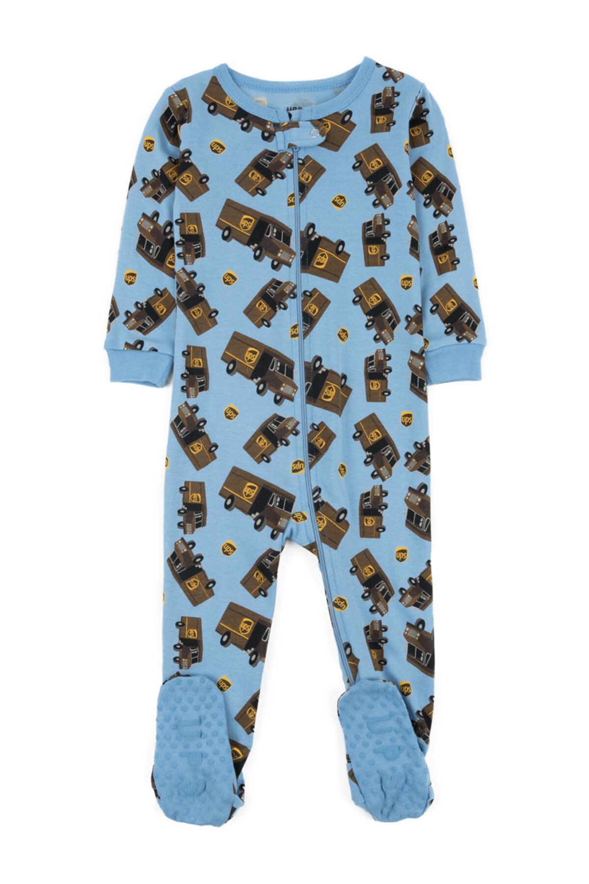 Синяя пижама для сна UPS Footed Sleeper (для малышей, малышей и маленьких детей) Leveret