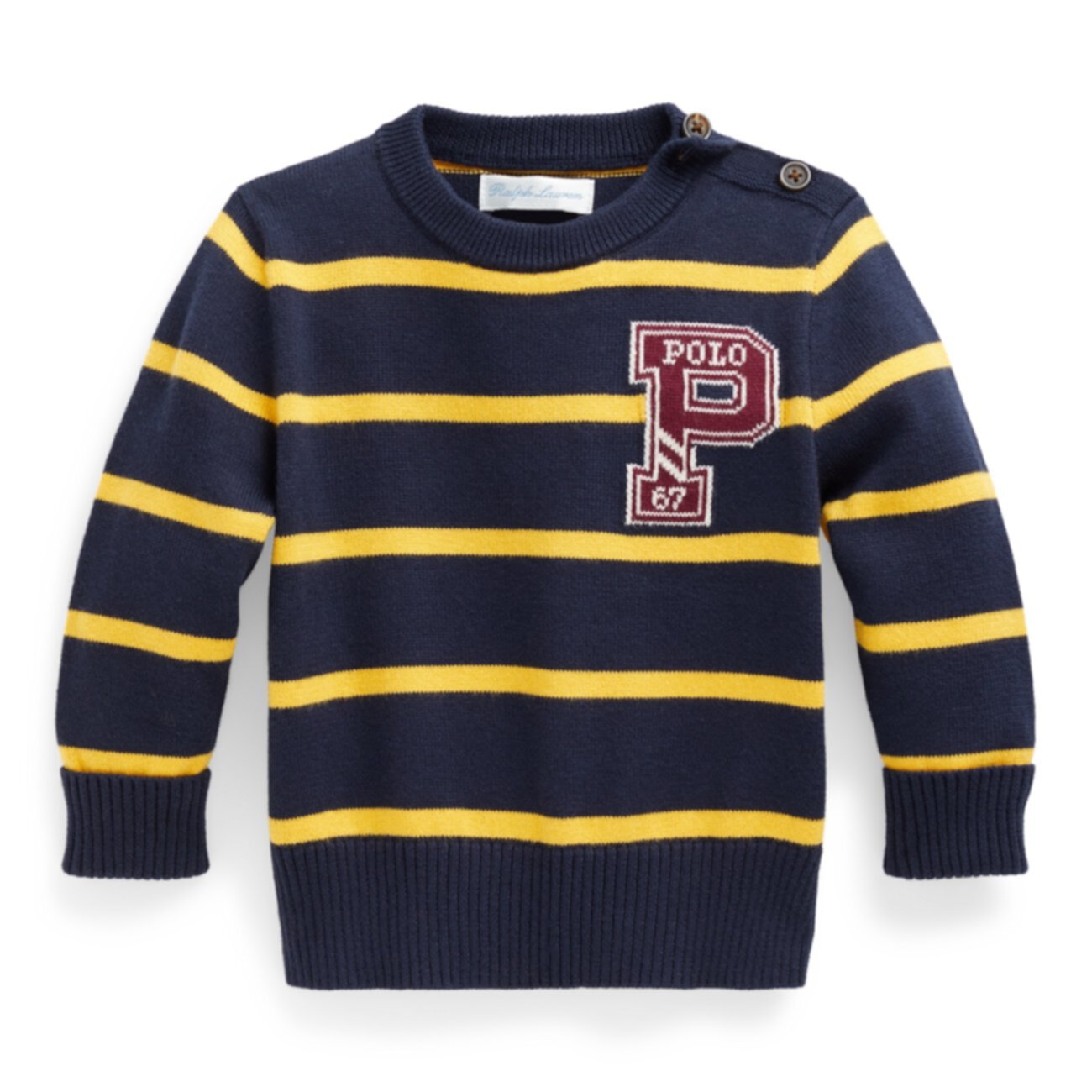 Полосатый свитер из хлопка Ralph Lauren