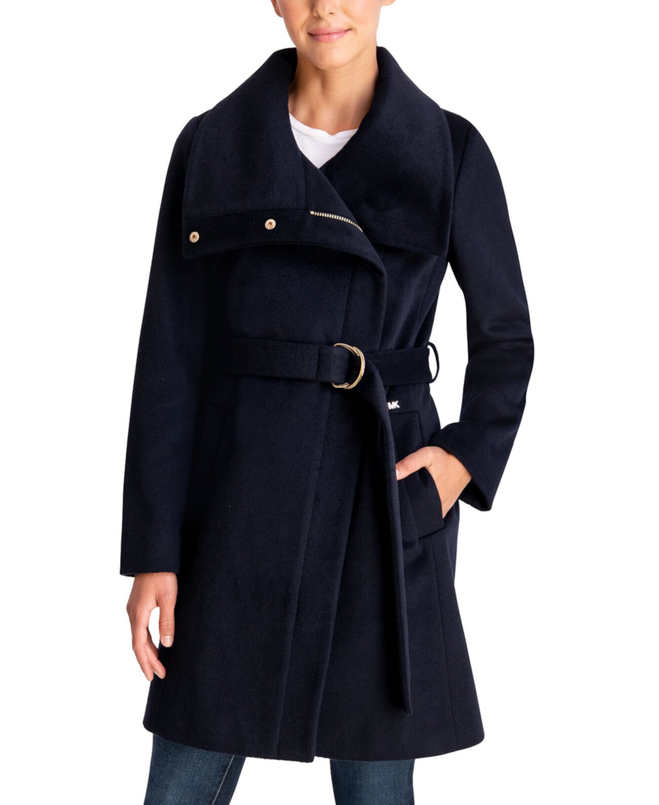 Пальто с запахом и поясом, созданное для Macy's Michael Kors