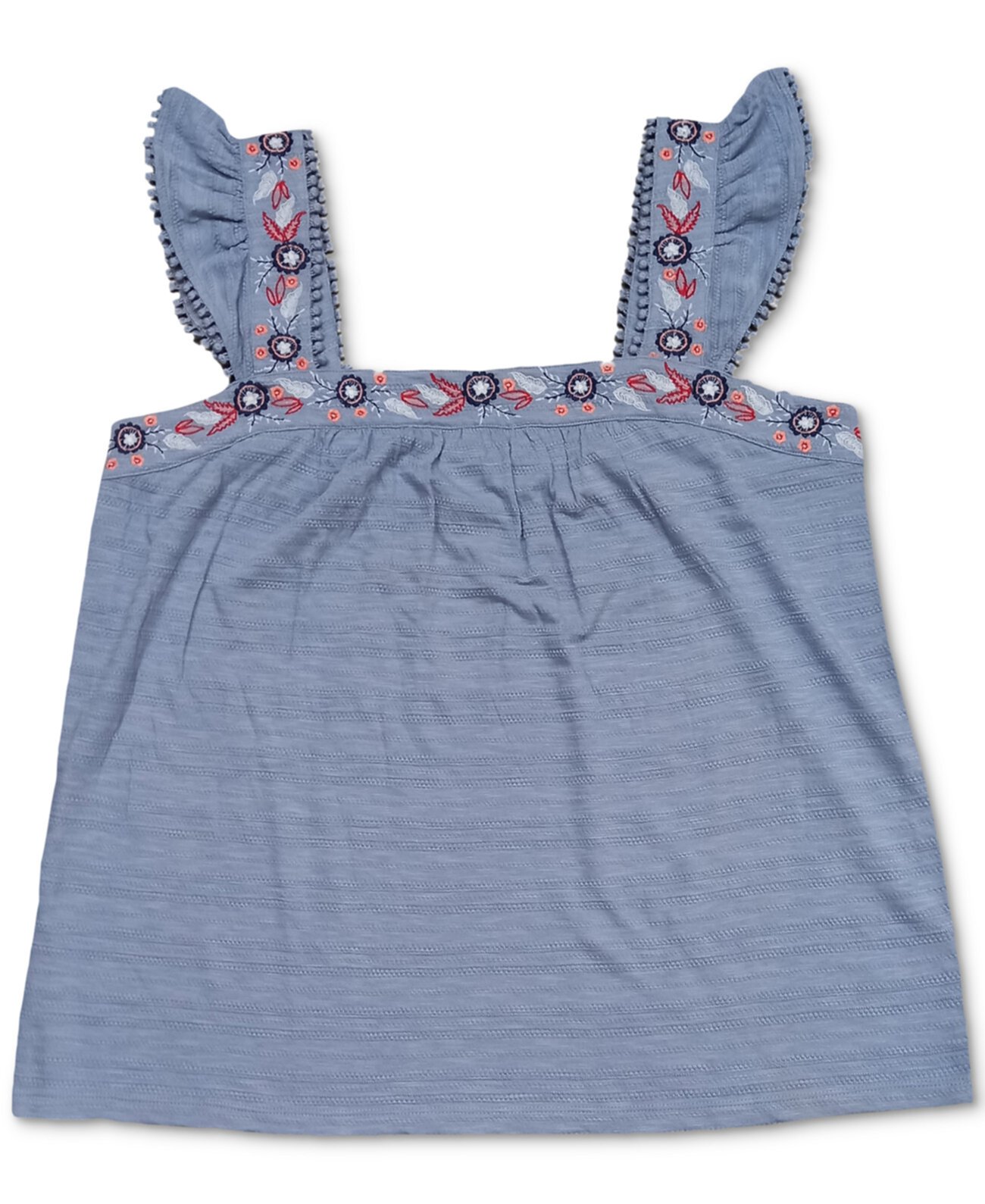 Embroidered Flutter-Strap Tank Top, Created for Macy's Style & Co