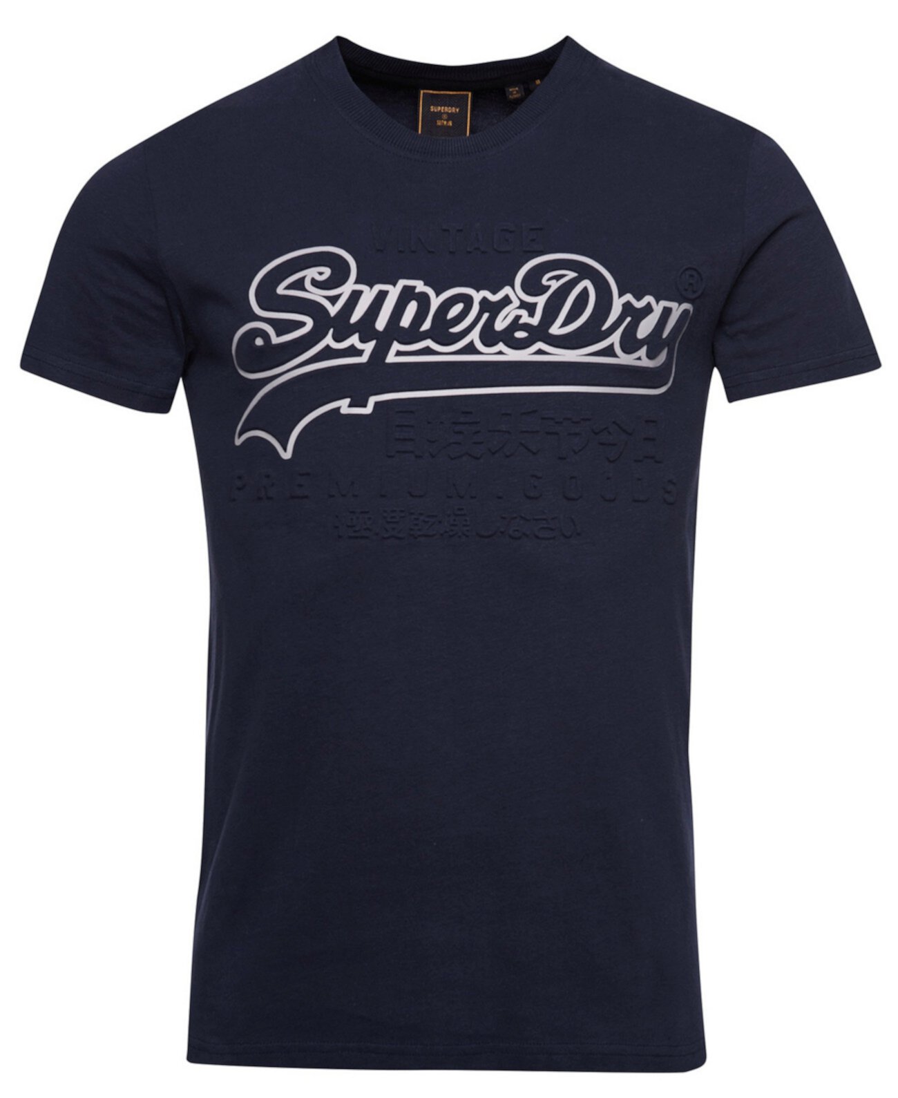 Мужская футболка с тисненым логотипом в винтажном стиле Superdry