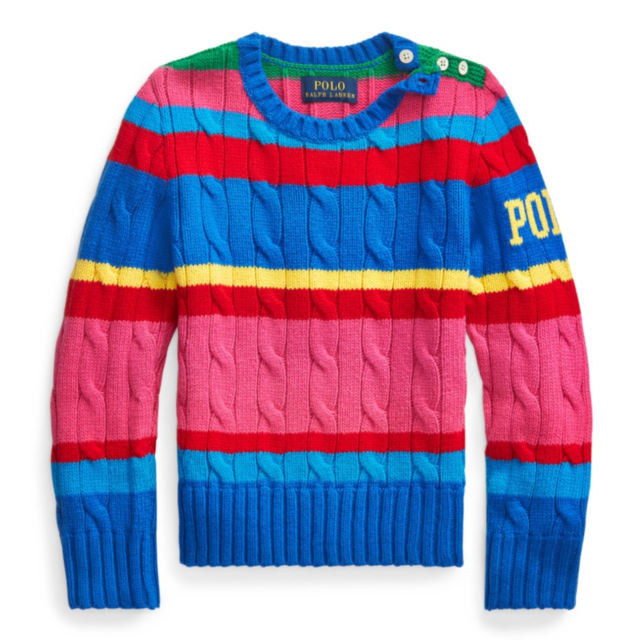 Полосатый вязаный свитер Ralph Lauren