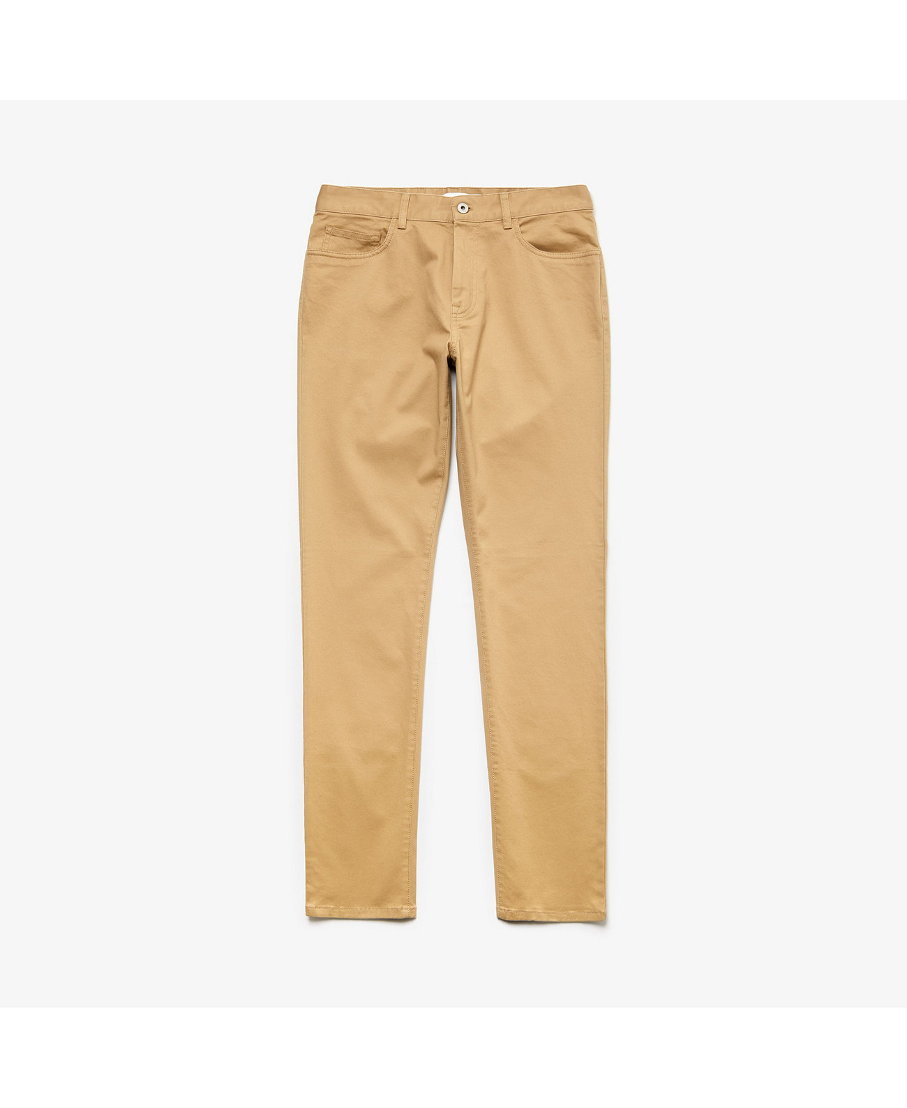 Мужские брюки чинос из стрейч-габардина с 5 карманами и приталенным кроем Lacoste