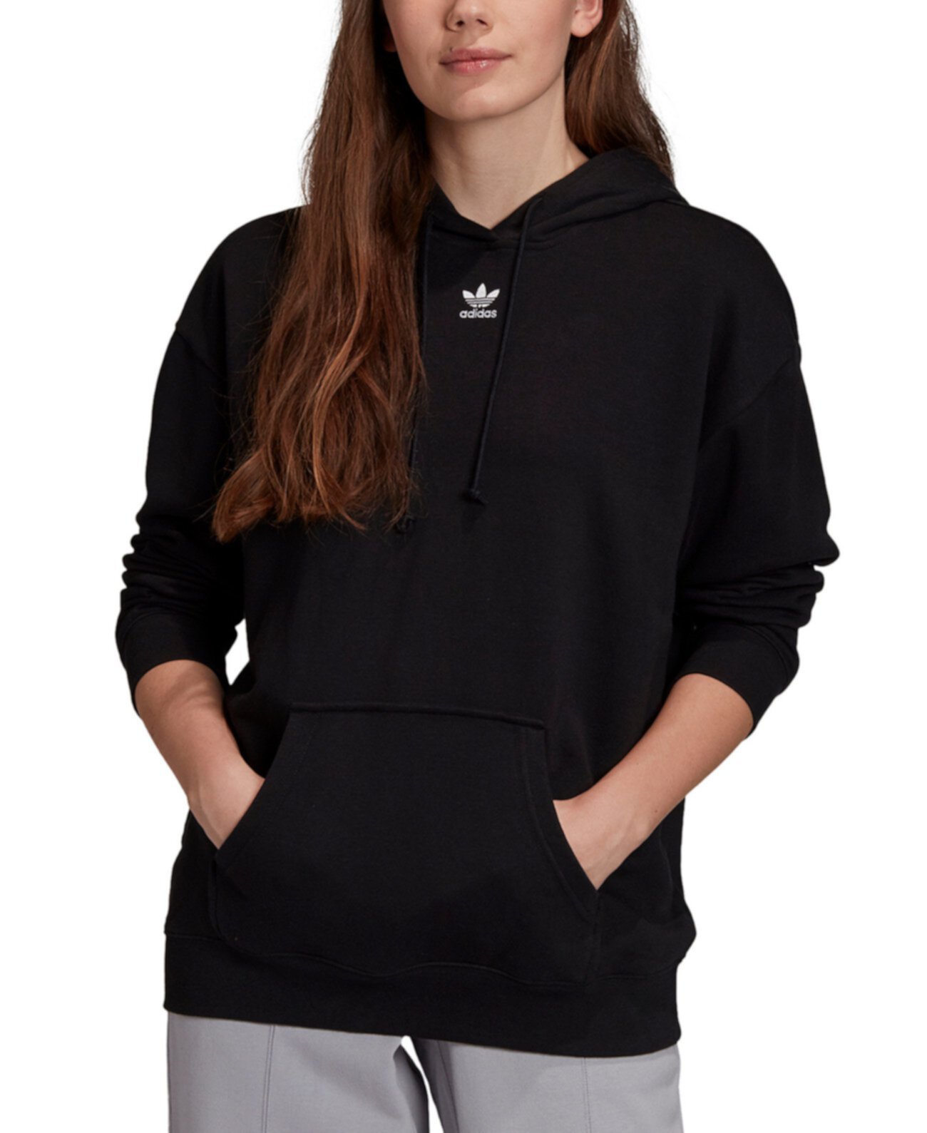 Женская худи из френч терри с логотипом Adidas