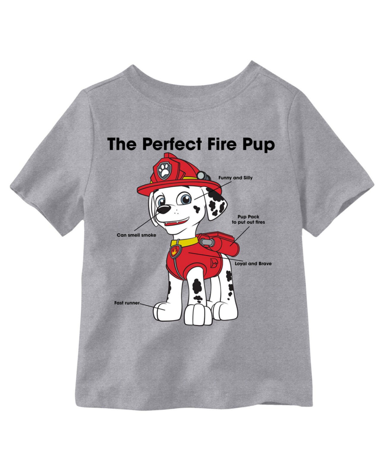 Футболка Little Boys The Perfect Fire Pup Marshall с рисунком Nickelodeon