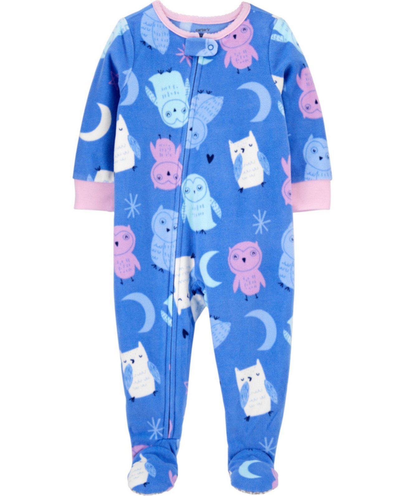 Пижамы из флиса Footie из двух частей для маленьких девочек Carter's