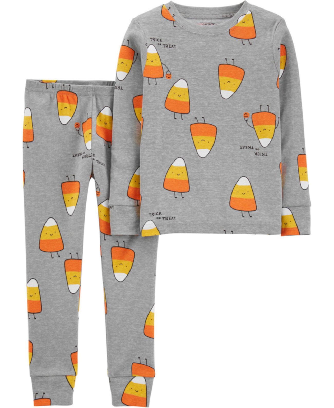 Пижамы из 2 предметов для маленьких мальчиков и девочек из хлопка с конфетами и кукурузой Carter's
