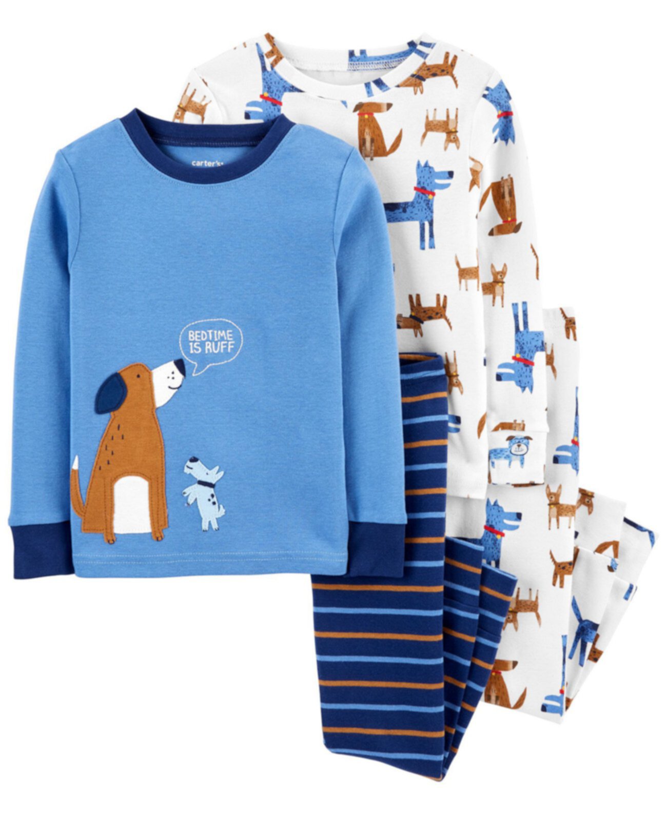 Пижамы из 4 предметов с собаками для малышей из хлопка плотного кроя Carter's