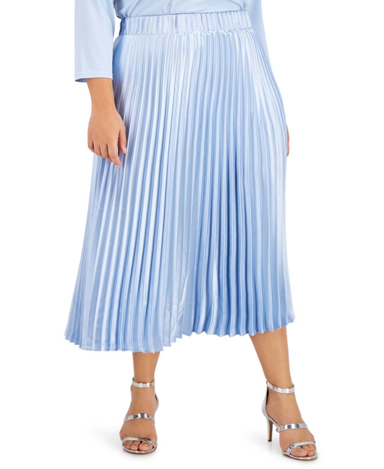 Плиссированная юбка-трапеция больших размеров, созданная для Macy's Alfani