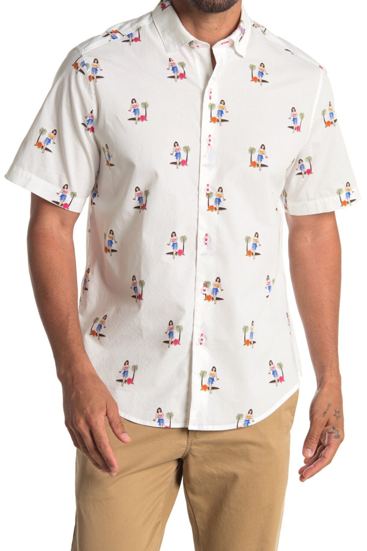Рубашка с коротким рукавом Core Hula Oasis Tommy Bahama