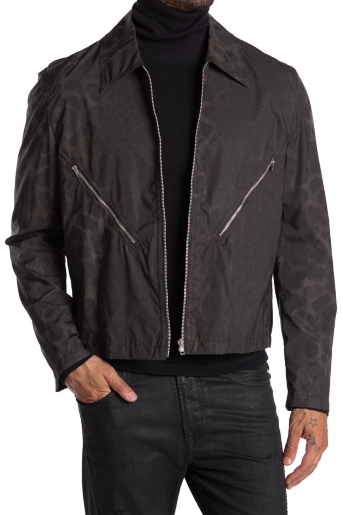 Классическая куртка на молнии без подкладки Helmut Lang