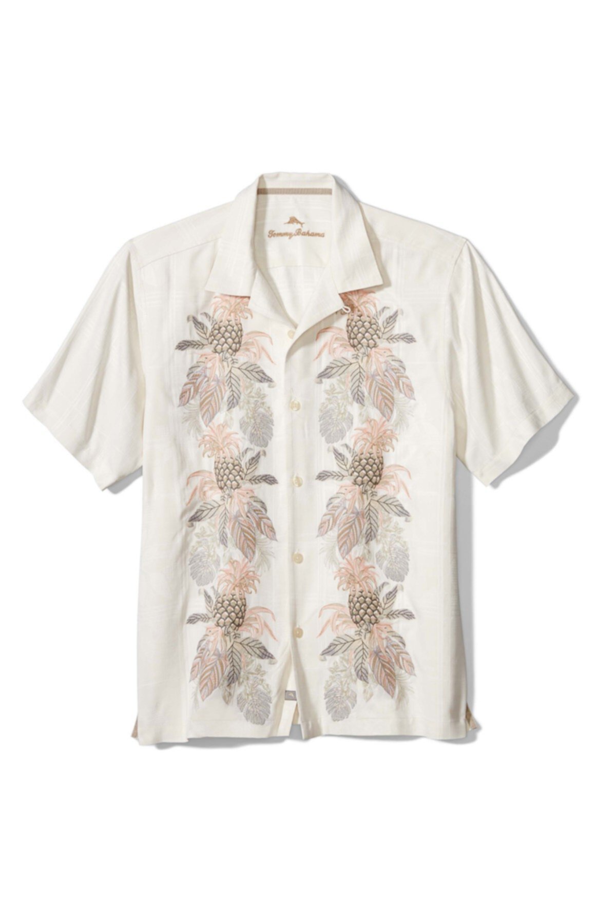 Шелковая рубашка с коротким рукавом Pineapple Row Tommy Bahama