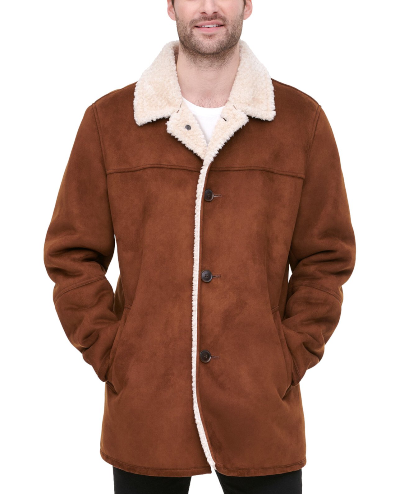 Мужская куртка Rancher из искусственной овчины классического кроя, созданная для Macy's Tommy Hilfiger