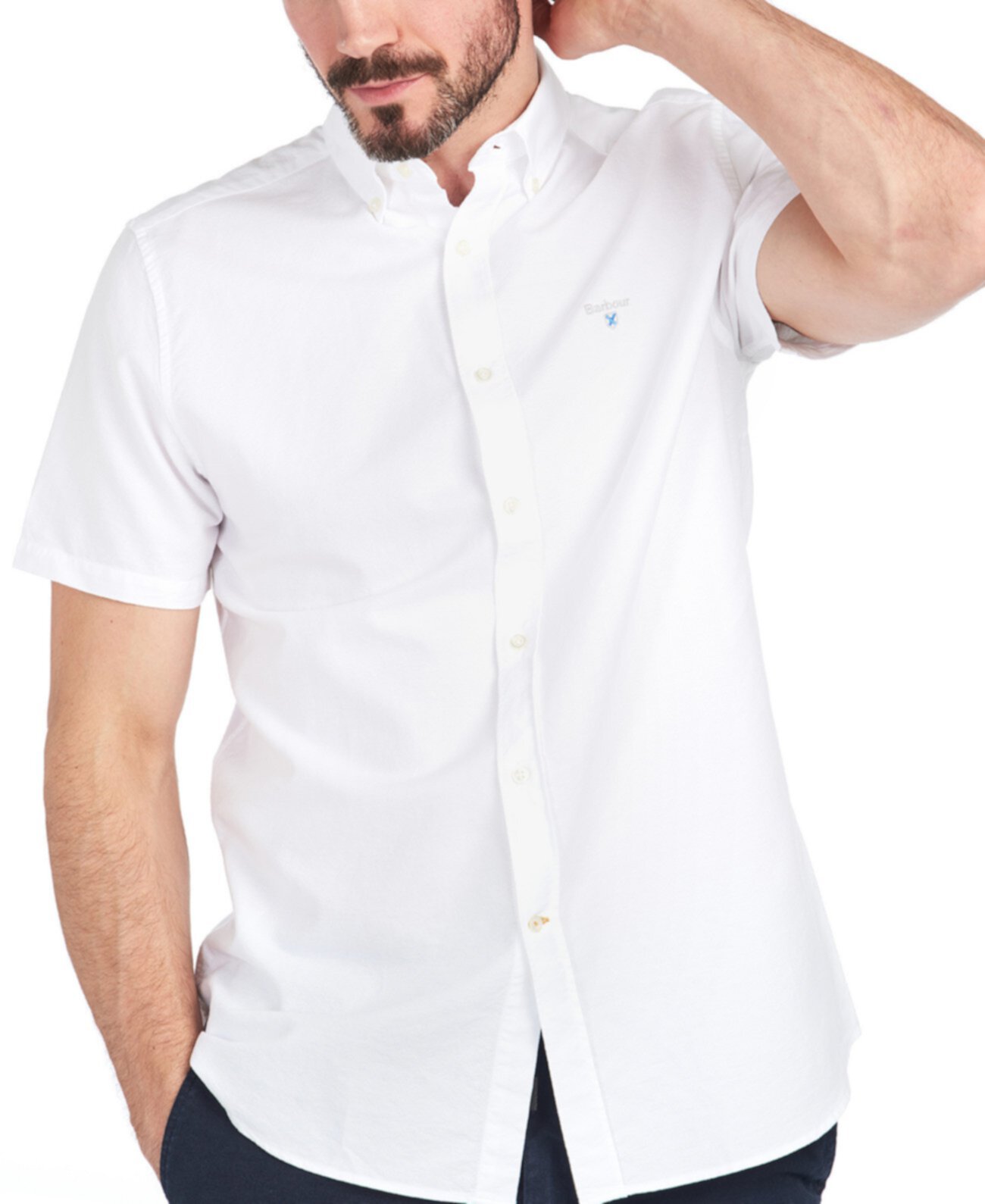 Мужская классическая оксфордская рубашка Barbour