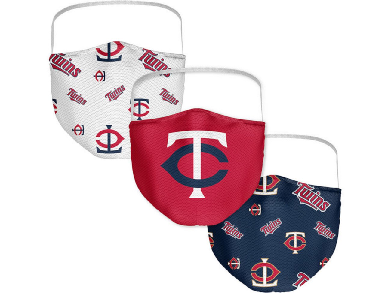 Маски тканевые Fanatics Minnesota Twins 3-Pk. Fanatics