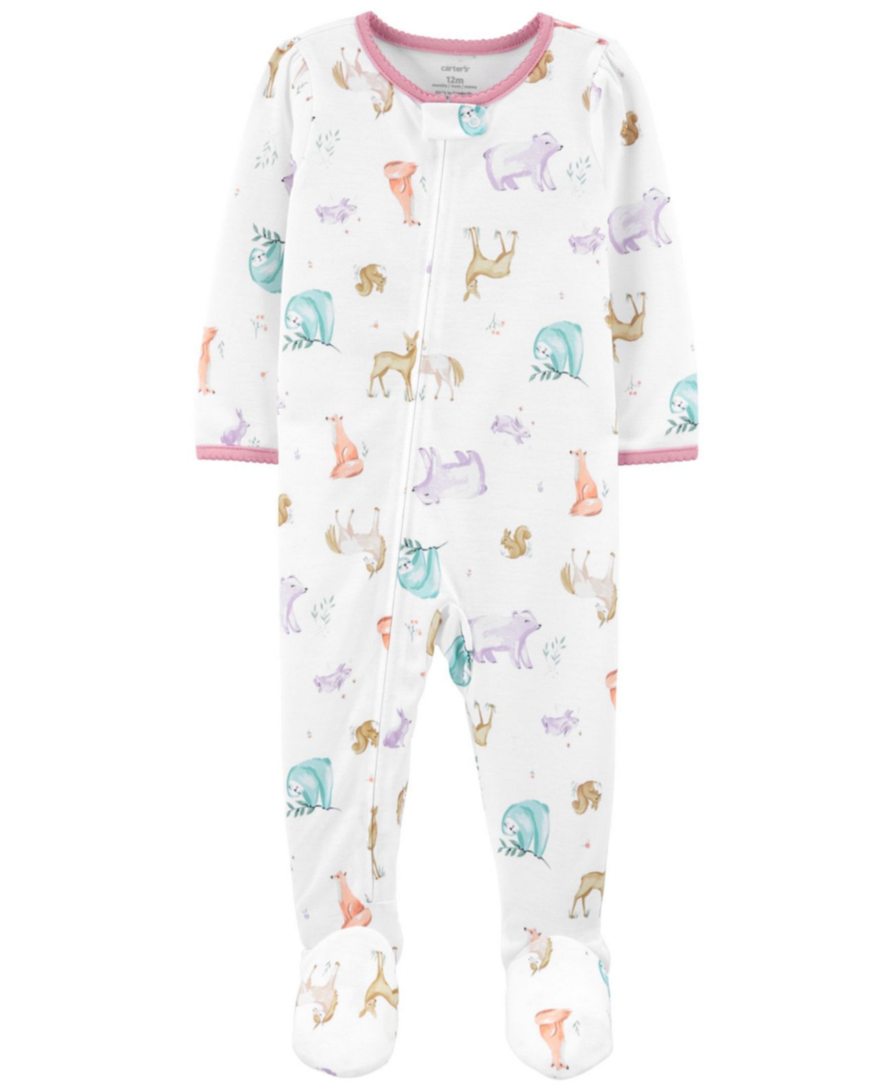 Цельные пижамы свободного кроя Footie для маленьких девочек Carter's