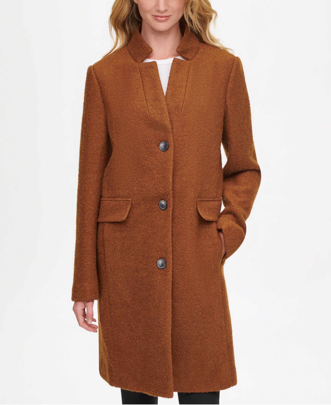 Однобортное пальто Walker, созданное для Macy's DKNY