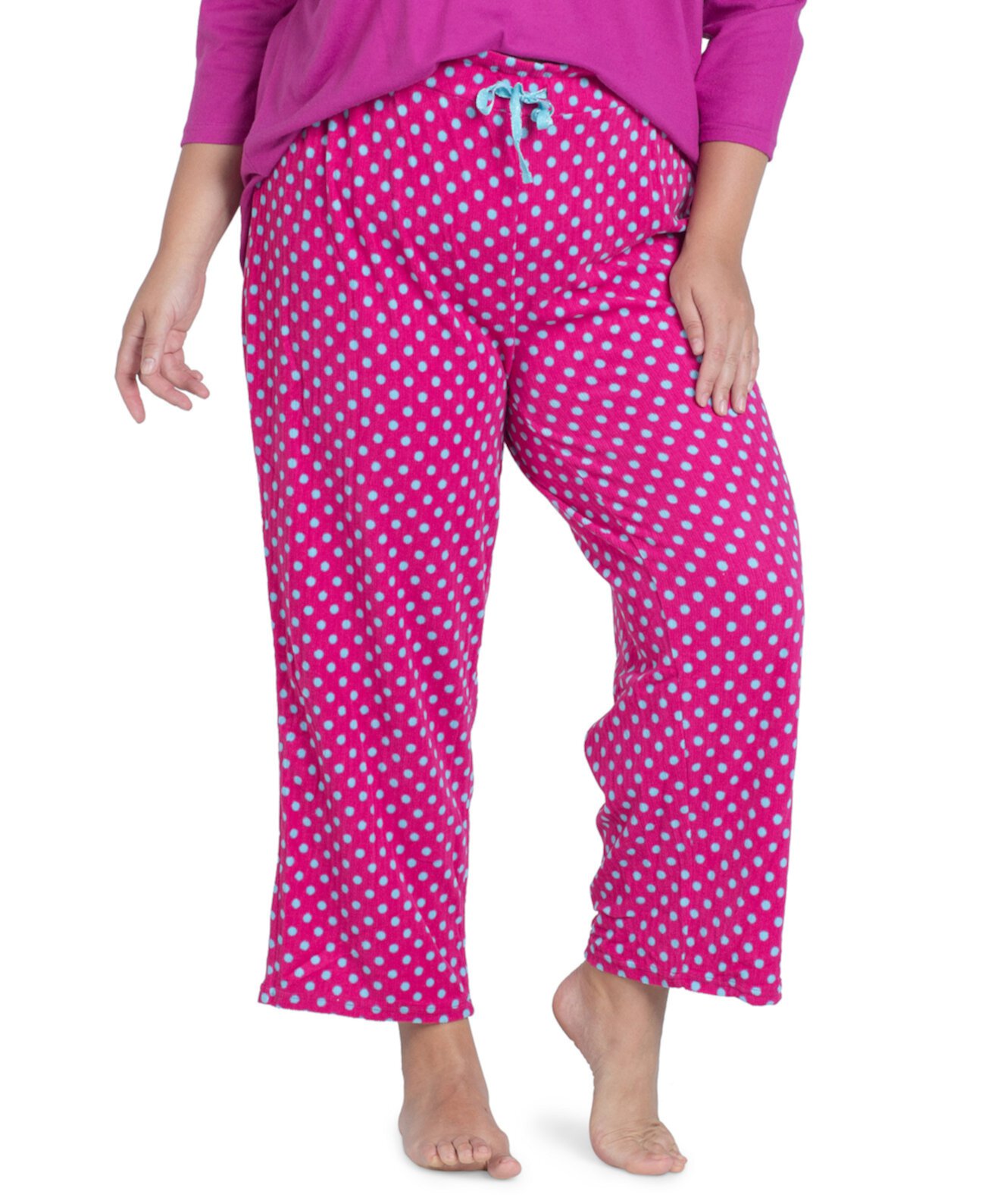 Флисовые пижамные брюки больших размеров с принтом MUK LUKS