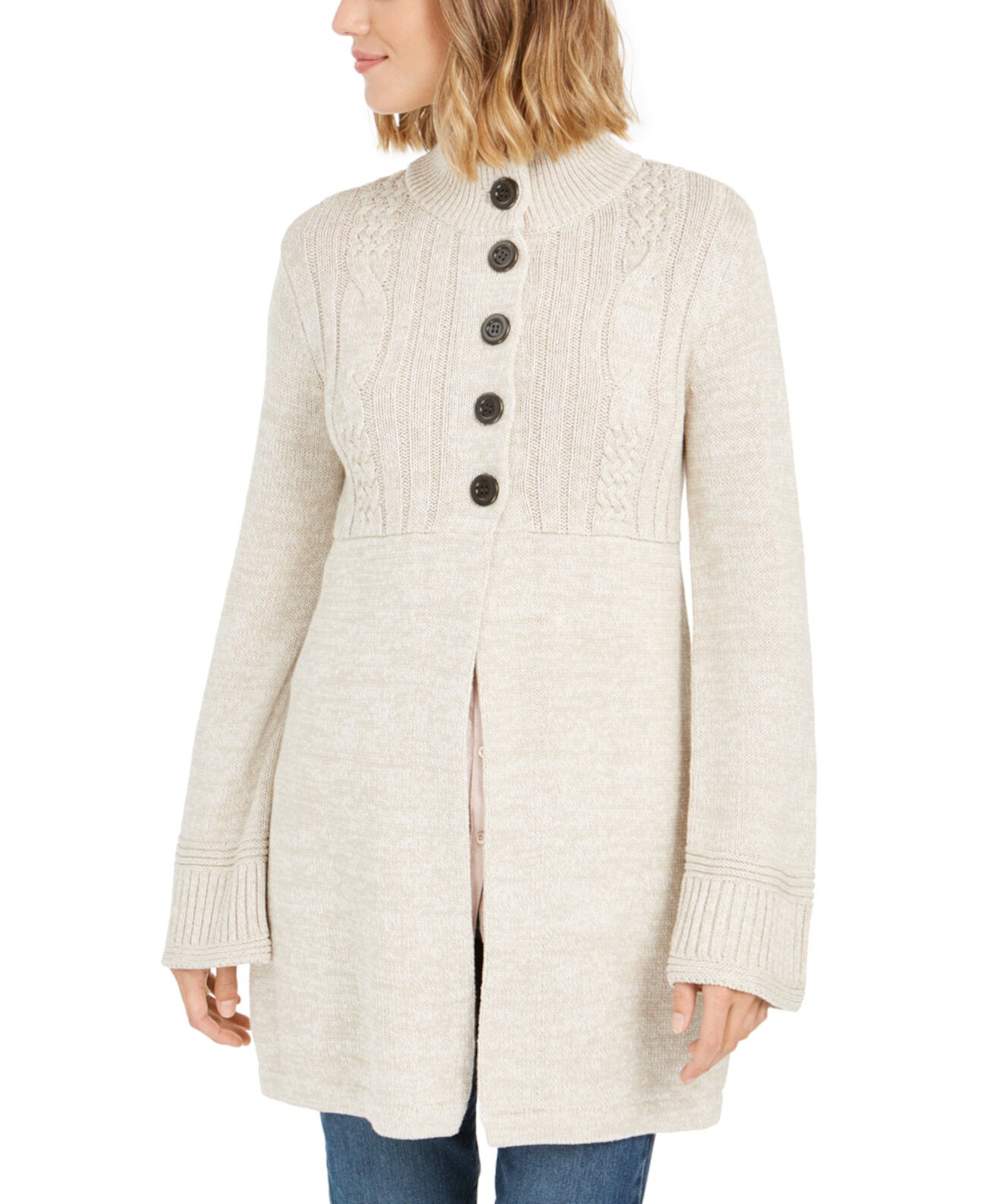 Пальто-свитер вязанной вязки, созданное для Macy's Style & Co