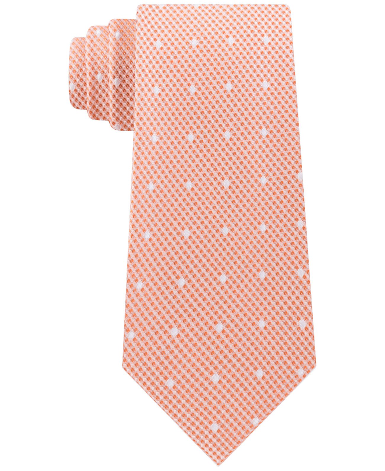 Мужской узкий фактурный галстук в сетку в горошек Michael Kors
