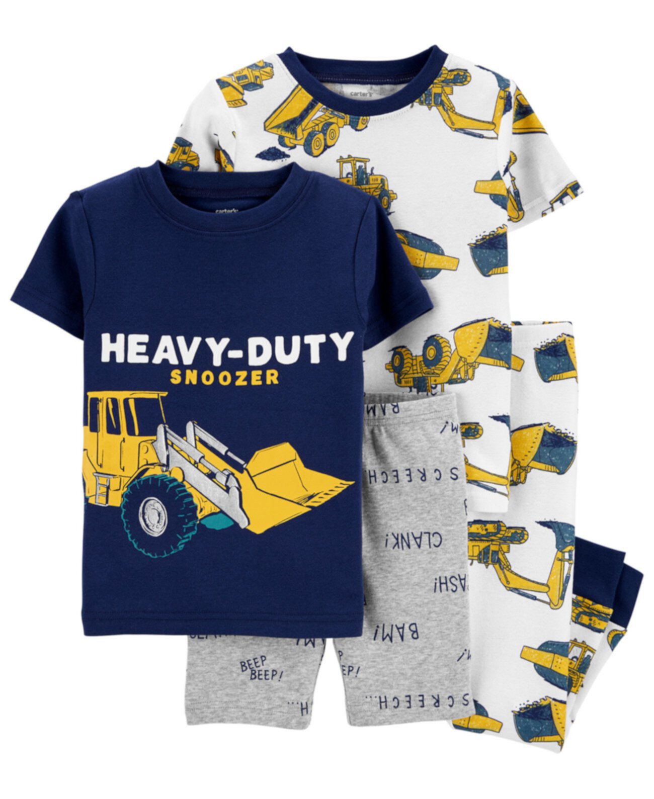Малыши для мальчиков 4 шт. Хлопковая пижама Heavy Duty Snoozer Carter's