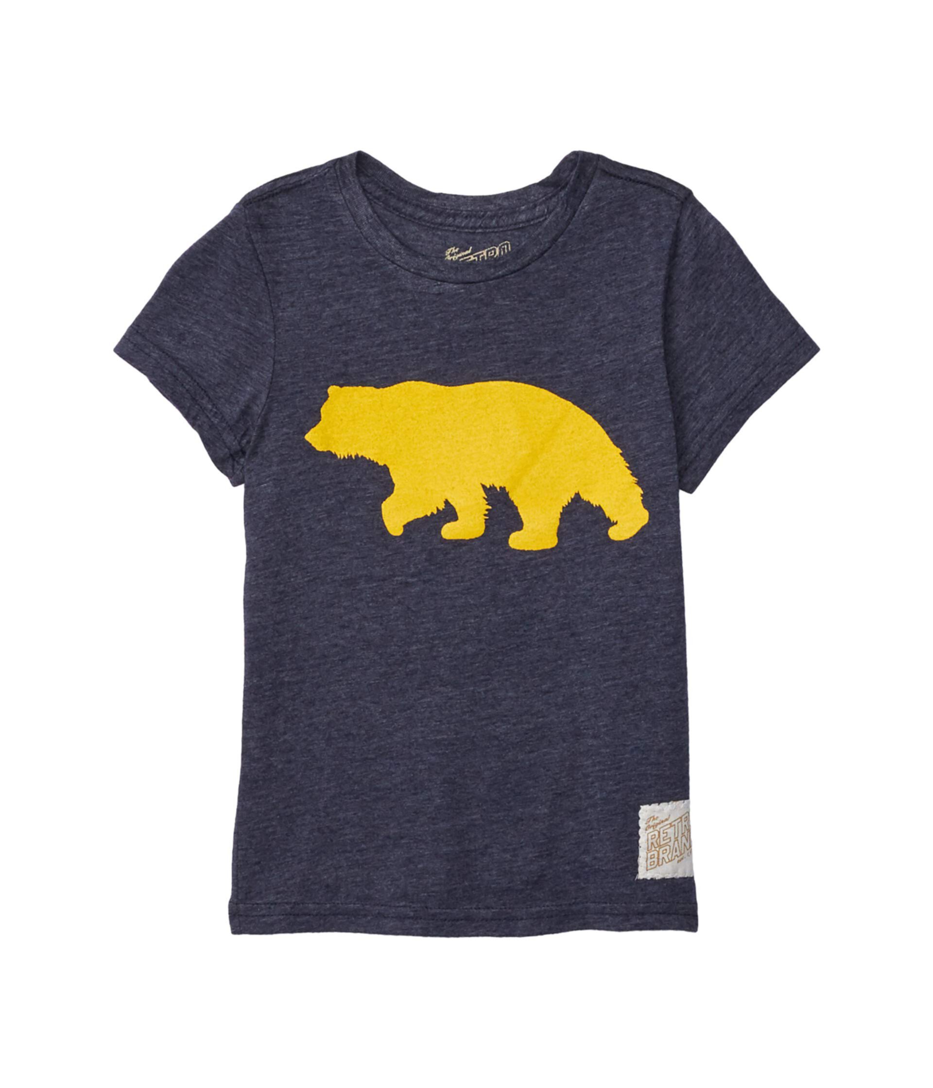Винтажная футболка из трех смесей California Bear (для маленьких и больших детей) The Original Retro Brand Kids