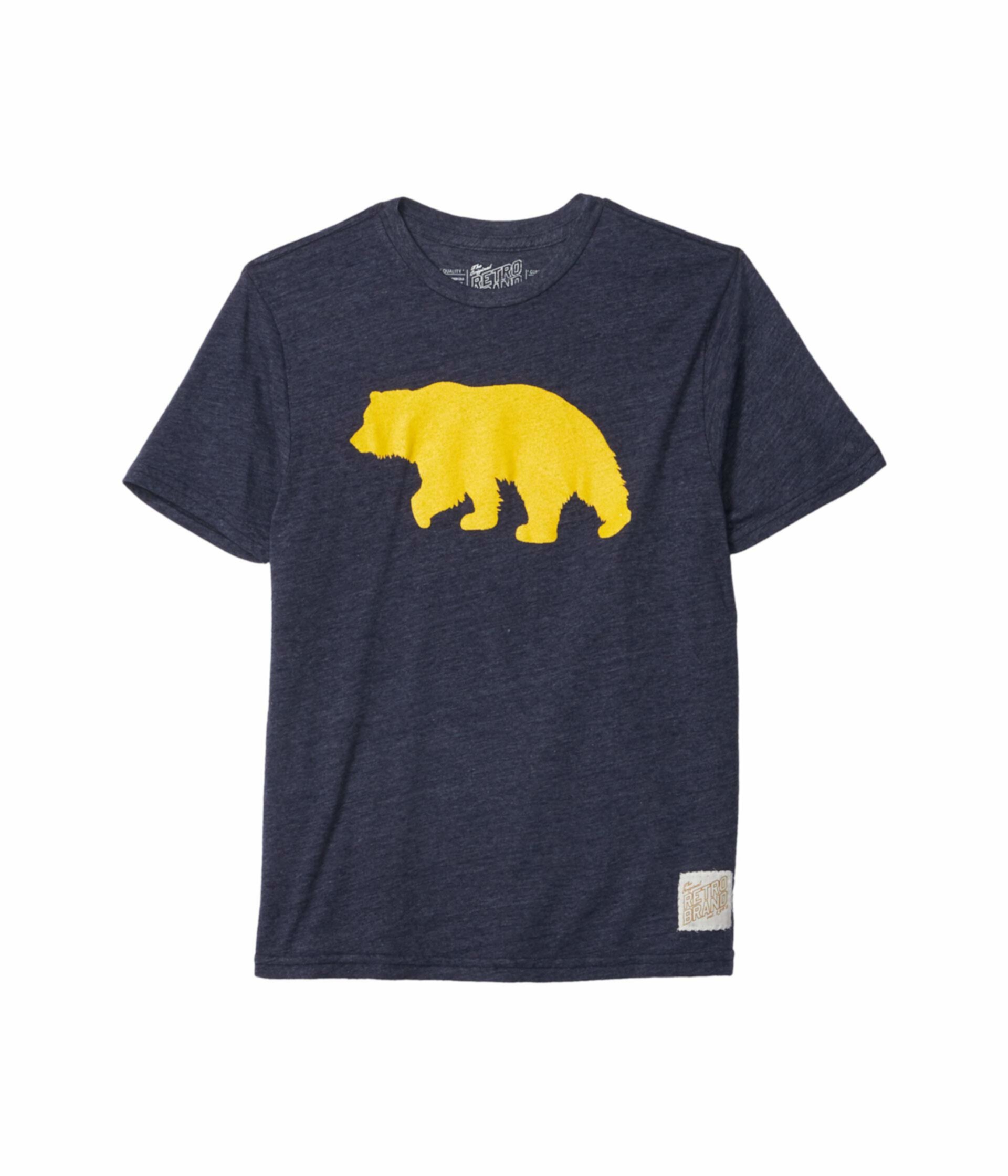 Винтажная футболка из трех смесей California Bear (Big Kids) The Original Retro Brand Kids