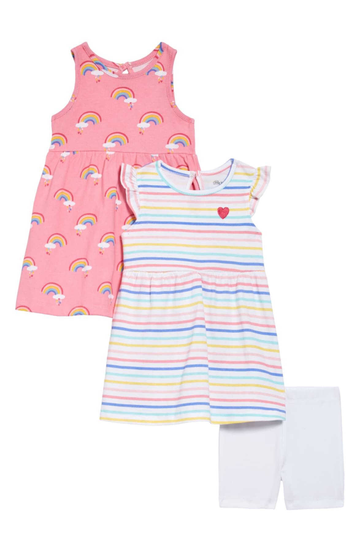 Комплект из трех вязаных платьев радуги (для маленьких девочек) Little Me