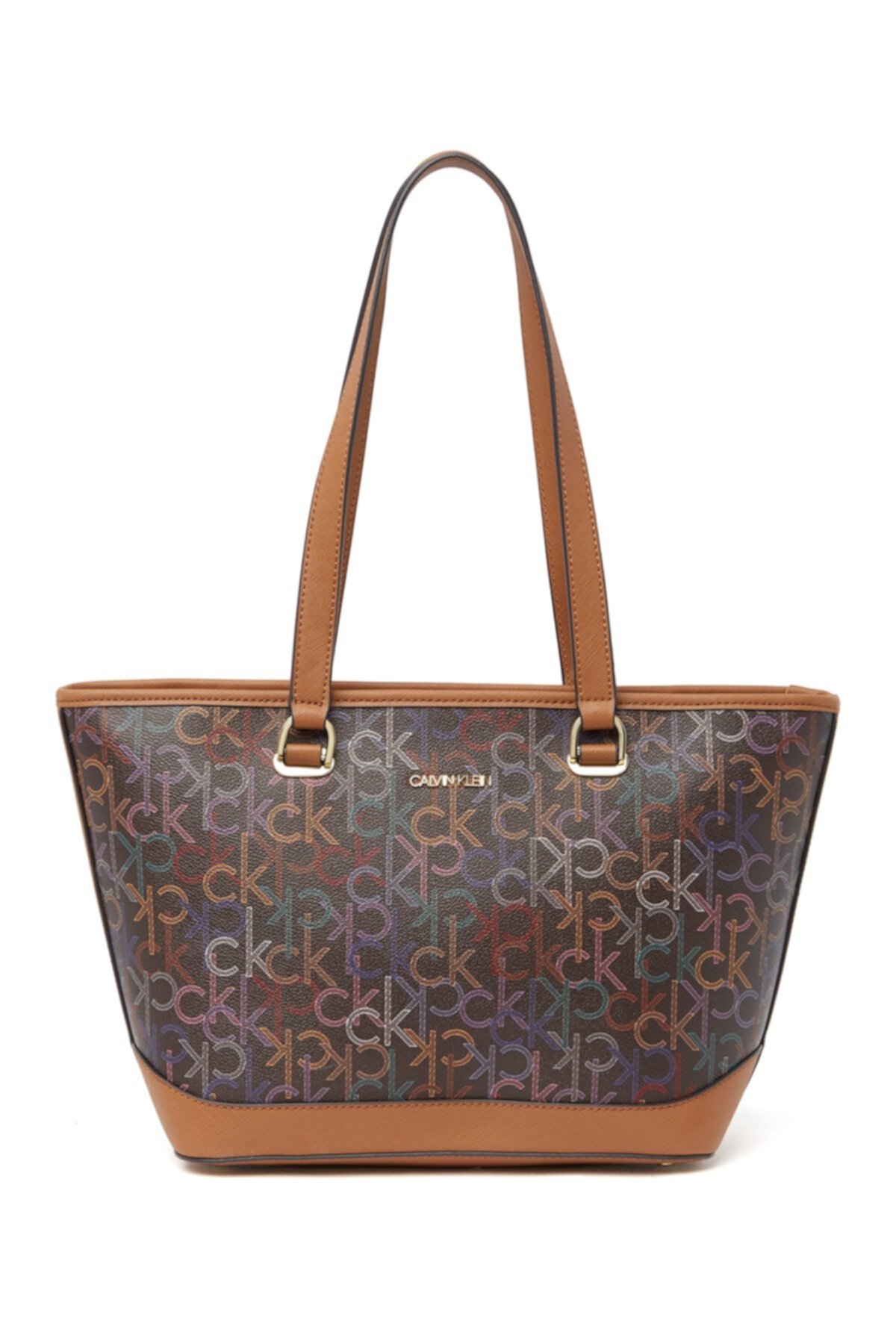 Объемная сумка-тоут с цветочным принтом Janae Signature Calvin Klein