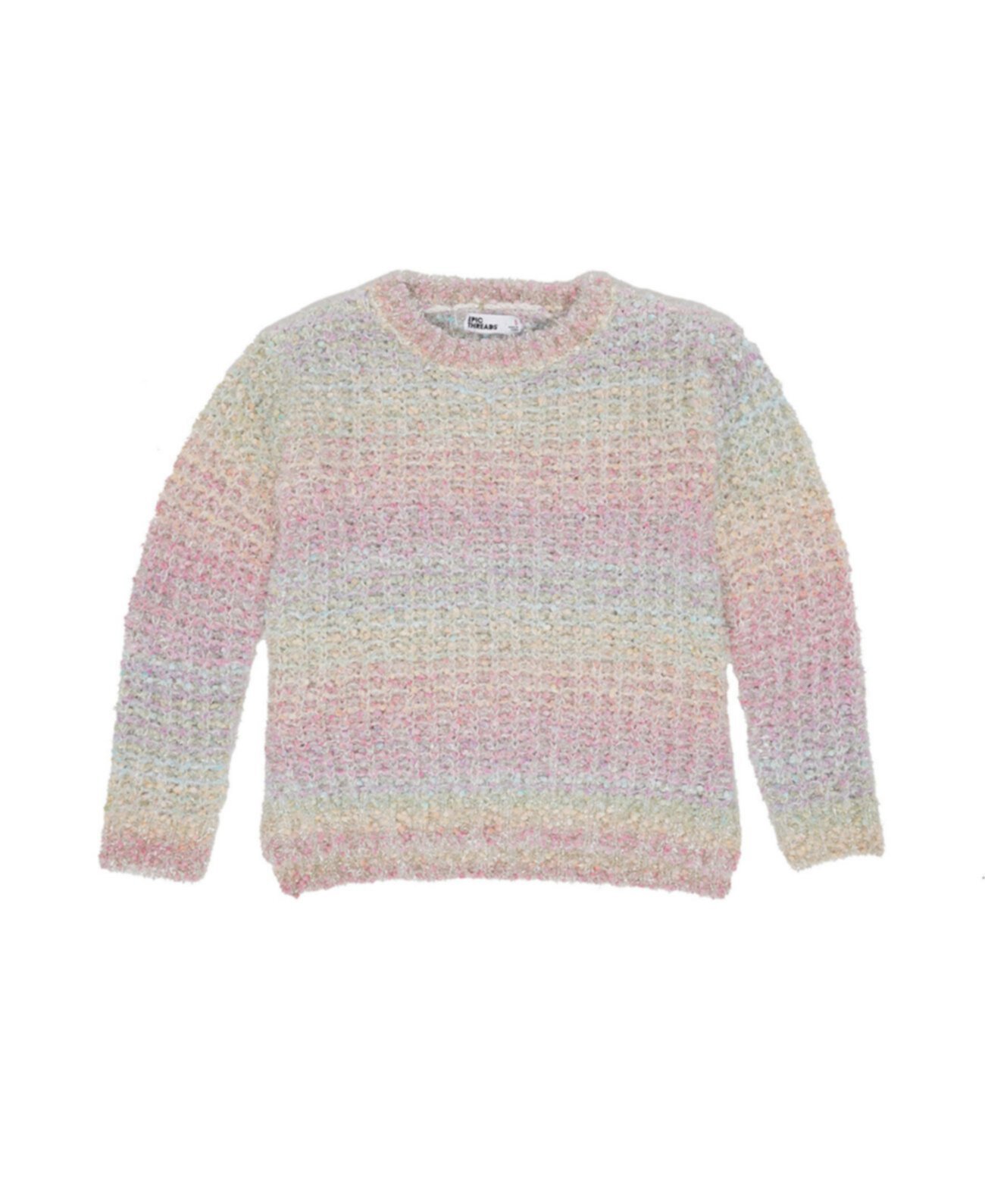 Вязаный свитер Little Girls All Over Rainbow Sparkle Epic Threads