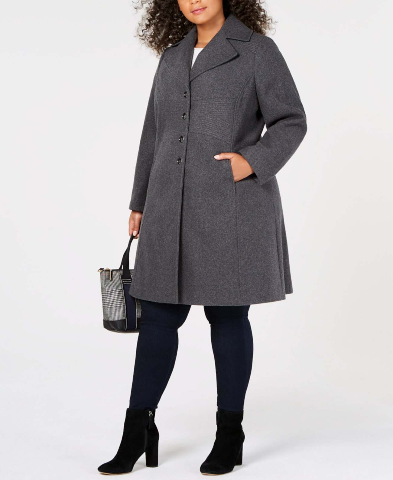 Однобортное пальто Walker больших размеров, созданное для Macy's Tommy Hilfiger