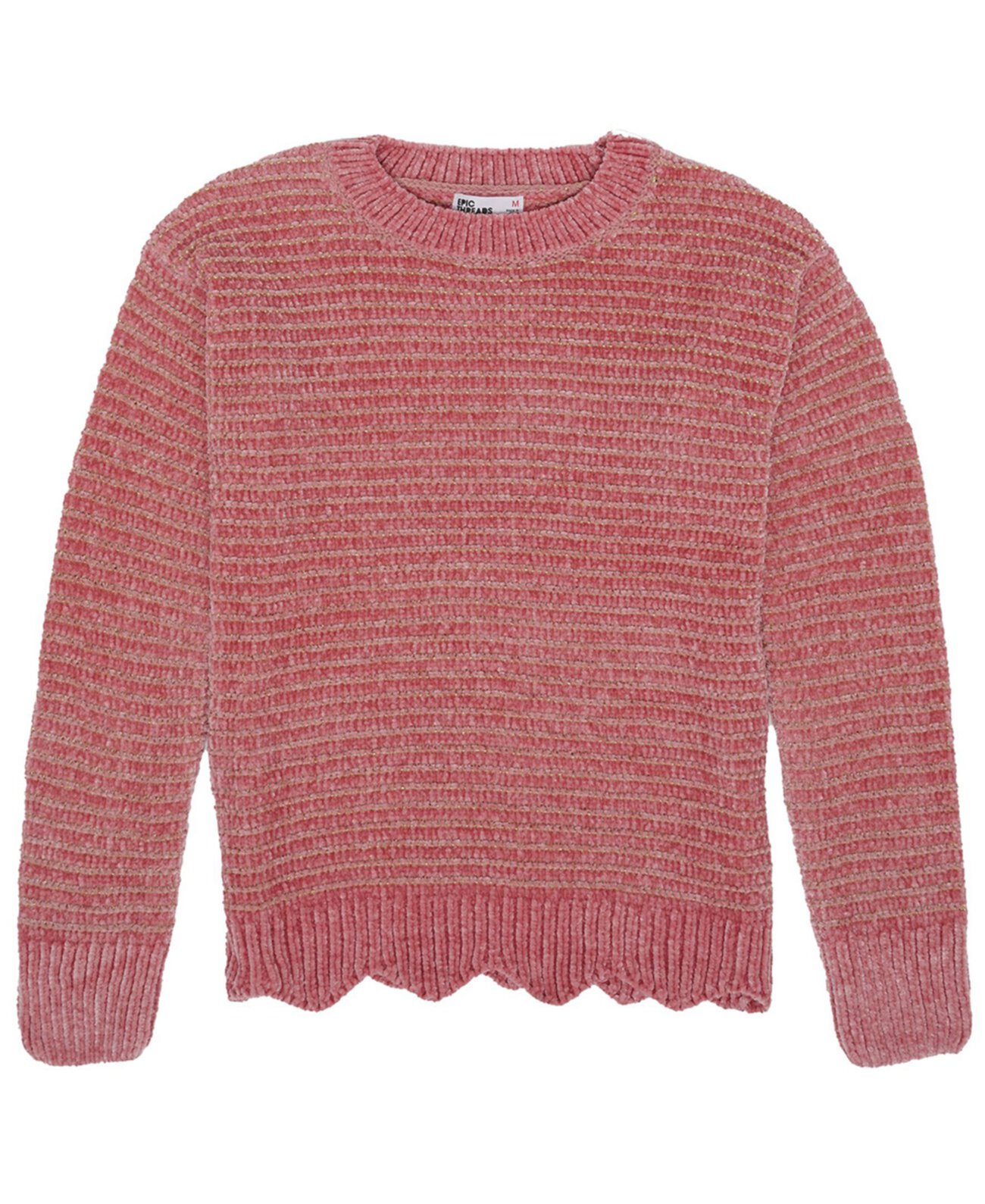 Однотонный свитер с блестками для больших девочек Epic Threads