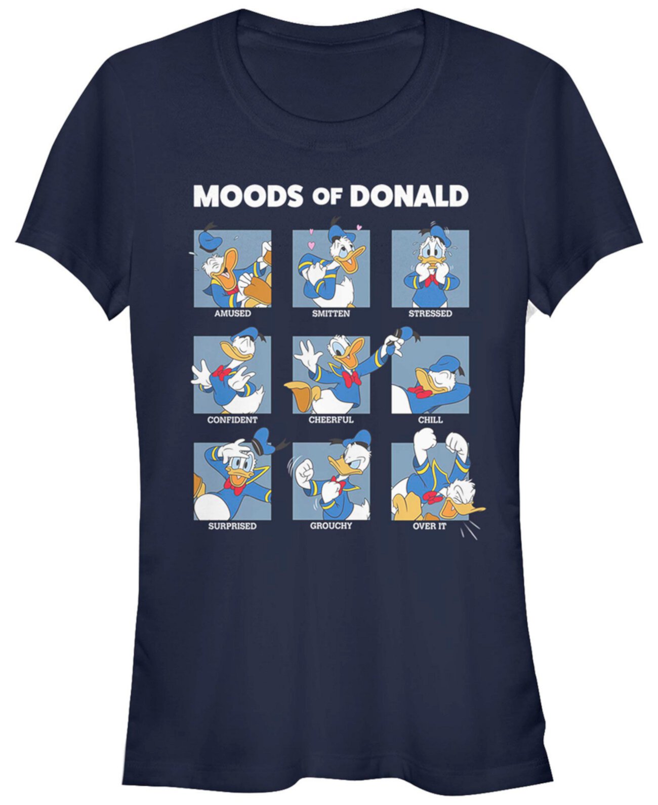 Женская футболка с короткими рукавами Disney Mickey Classic Donald Moods FIFTH SUN