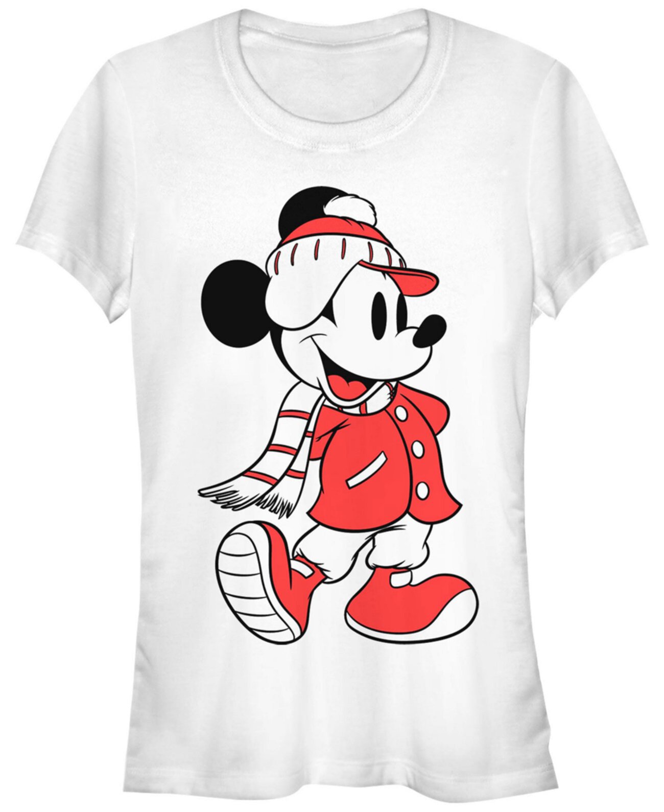 Женская футболка с короткими рукавами Disney Mickey Classic Mickey Winter Fill FIFTH SUN
