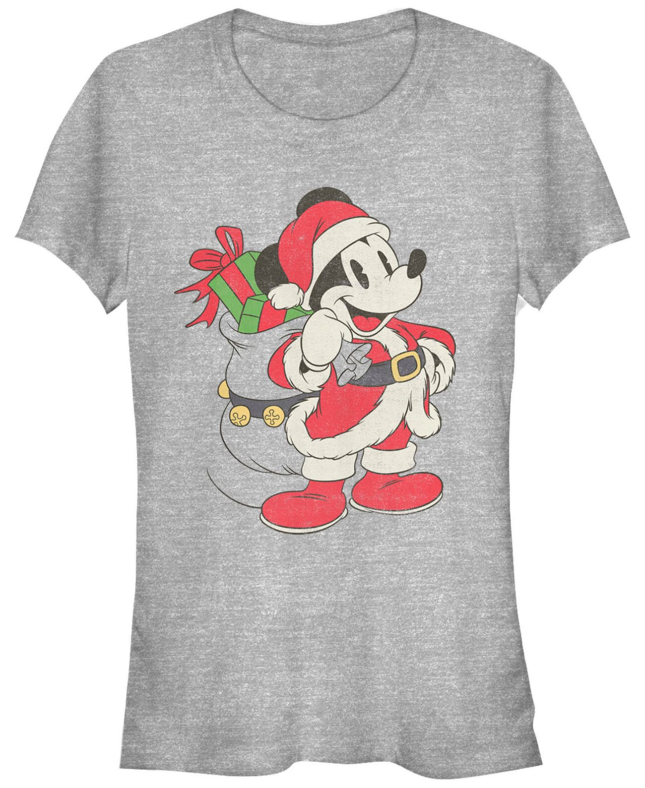 Женская классическая футболка с короткими рукавами Disney Mickey Just Santa Mickey FIFTH SUN