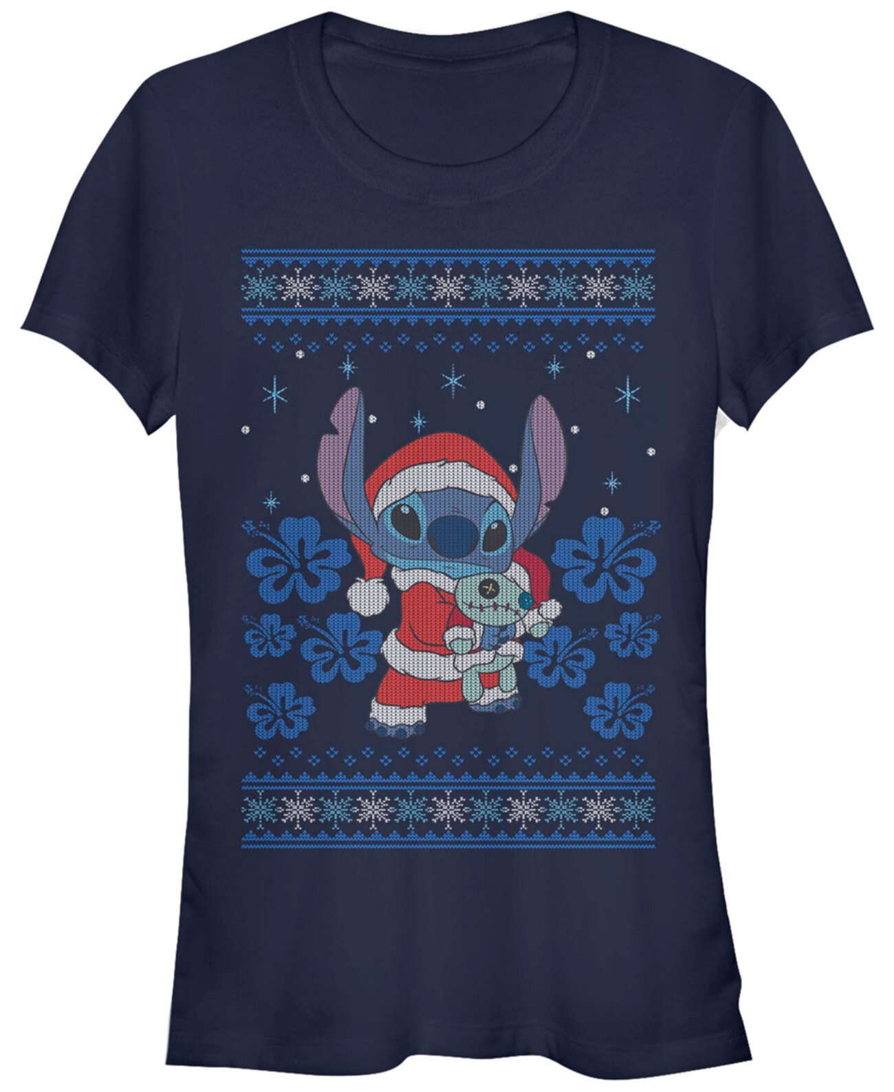 Женская футболка с короткими рукавами Disney Lilo Stitch Holiday Stitch FIFTH SUN