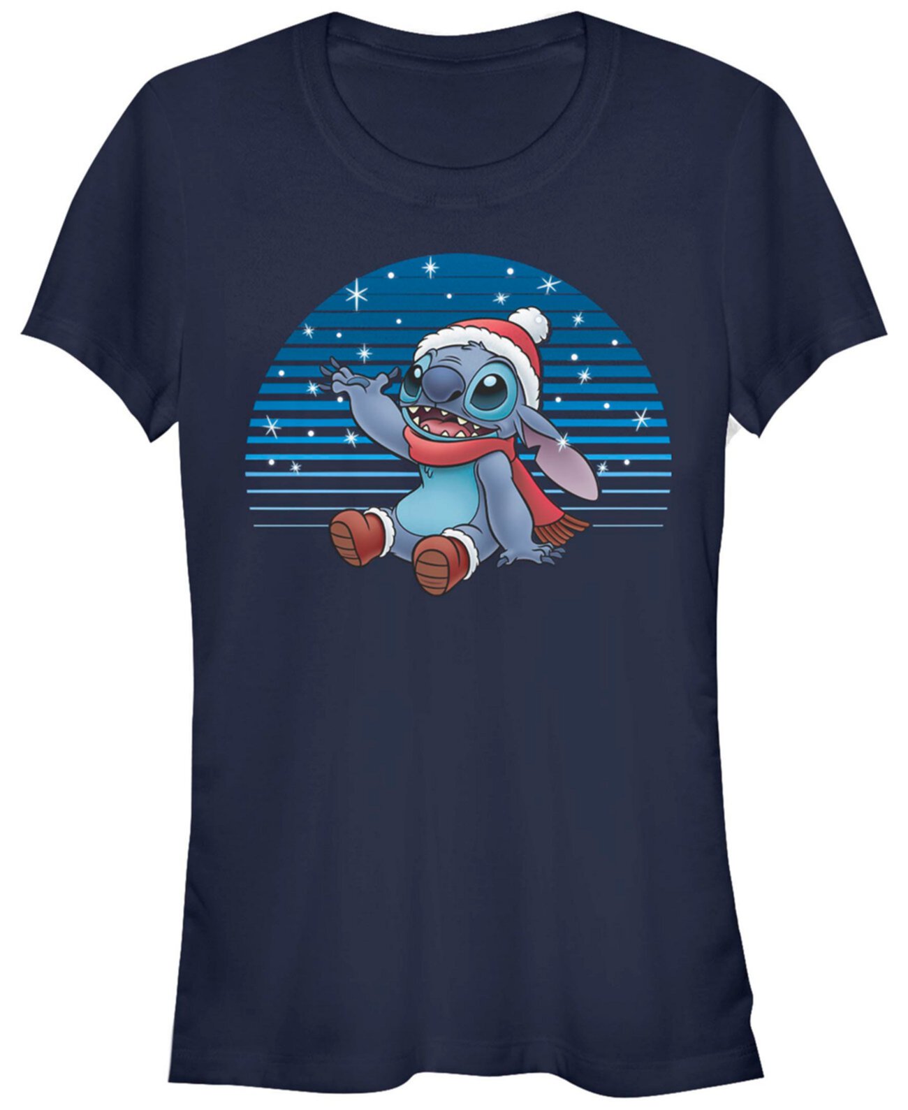 Женская футболка с короткими рукавами Disney Lilo Stitch Snowing Stitch FIFTH SUN